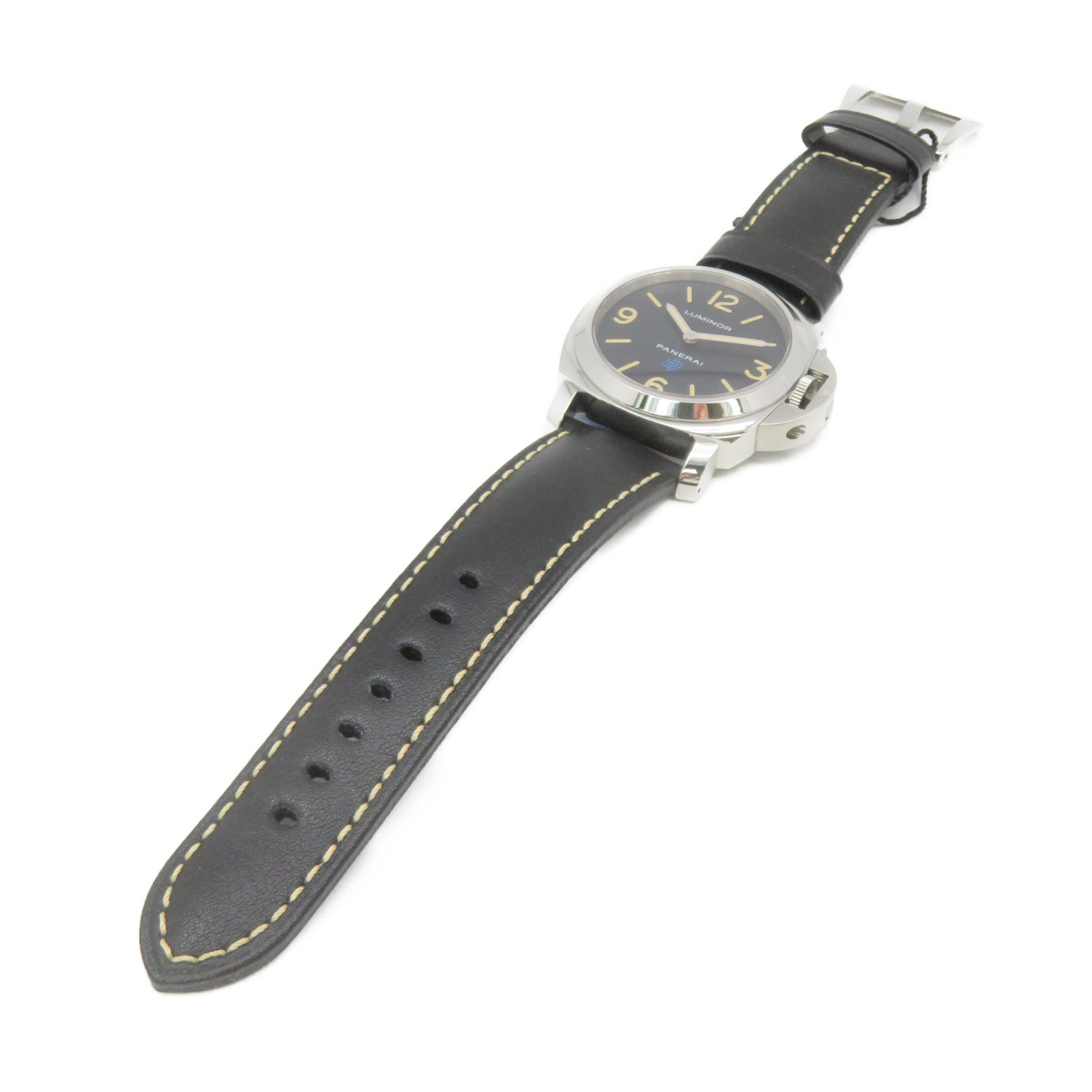 PANERAI PAM634 Watch不鏽鋼/牛皮皮革自動機芯手錶黑色