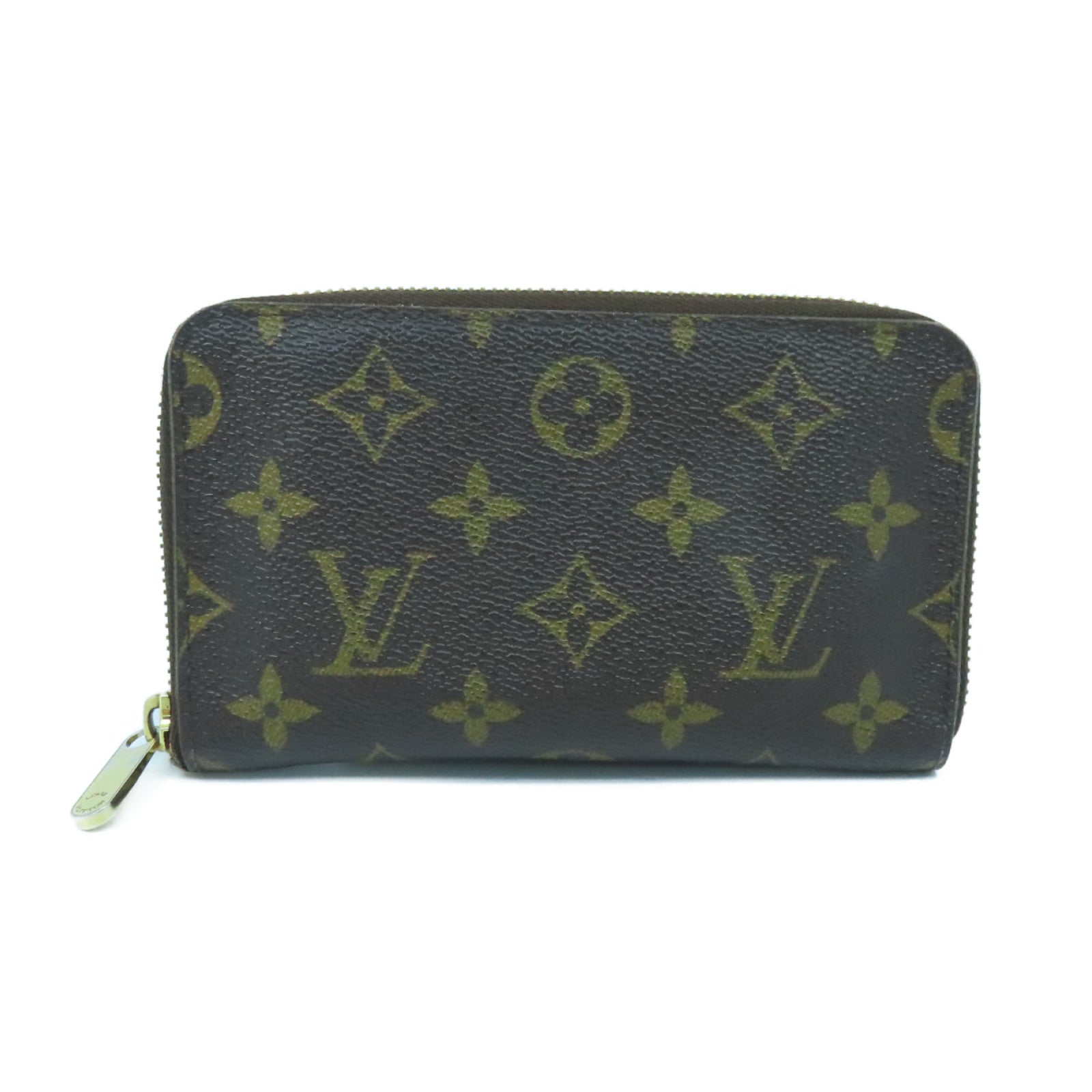 LOUIS VUITTON Monogram Zippy Wallet金扣長錢包啡色