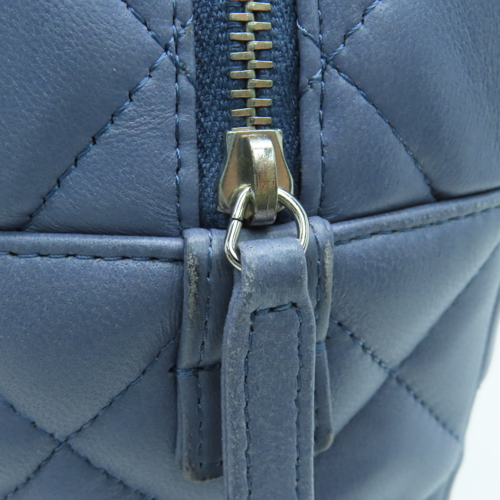 CHANEL Rhombus Sheepskin Leather Chain Shoulder Bag Silver Buckle Chain Belt Shoulder Bag Purple