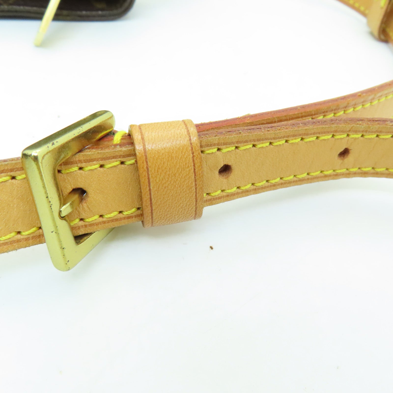 LOUIS VUITTON Monogram Trotteur金扣肩背袋啡色