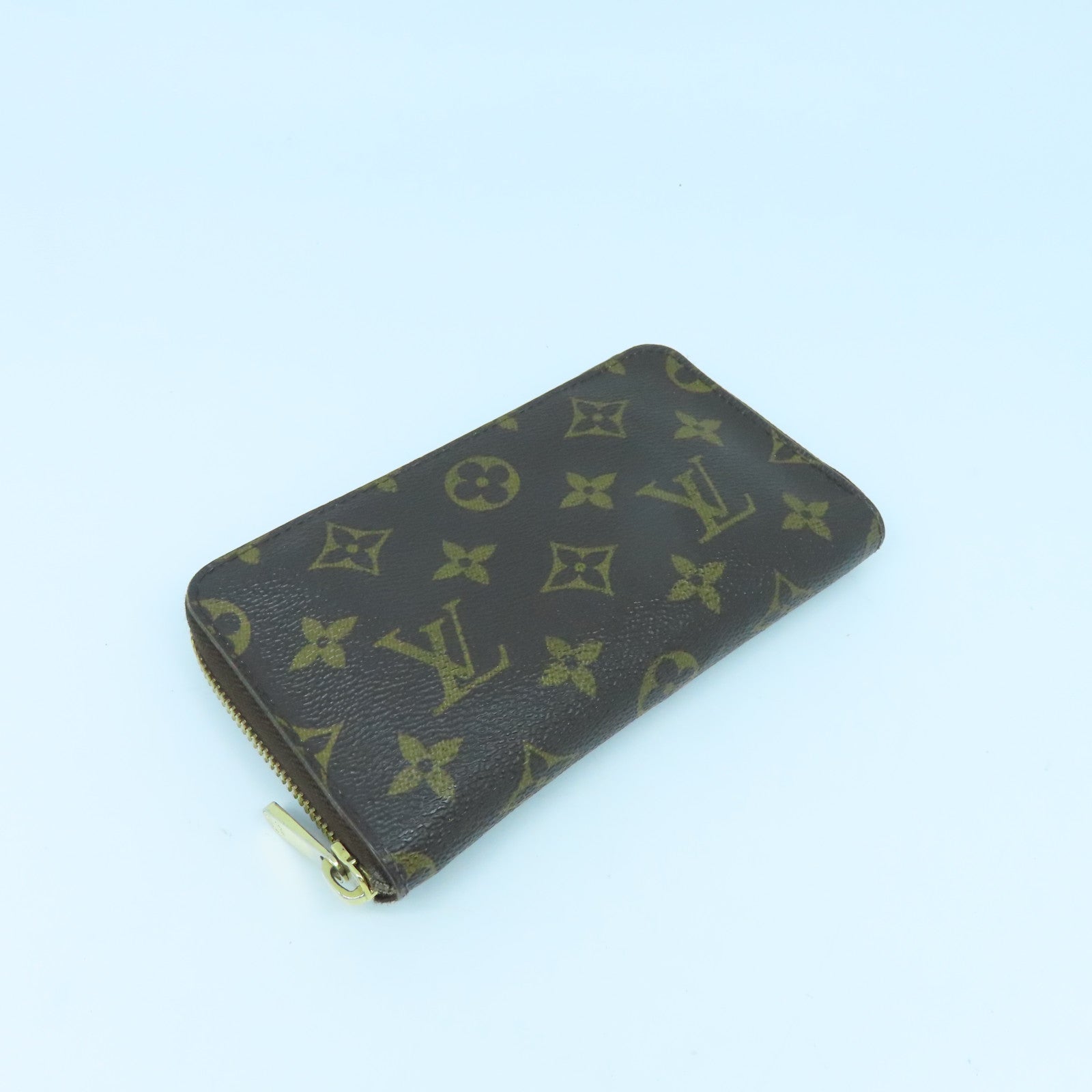 LOUIS VUITTON Monogram Zippy Wallet金扣長錢包啡色
