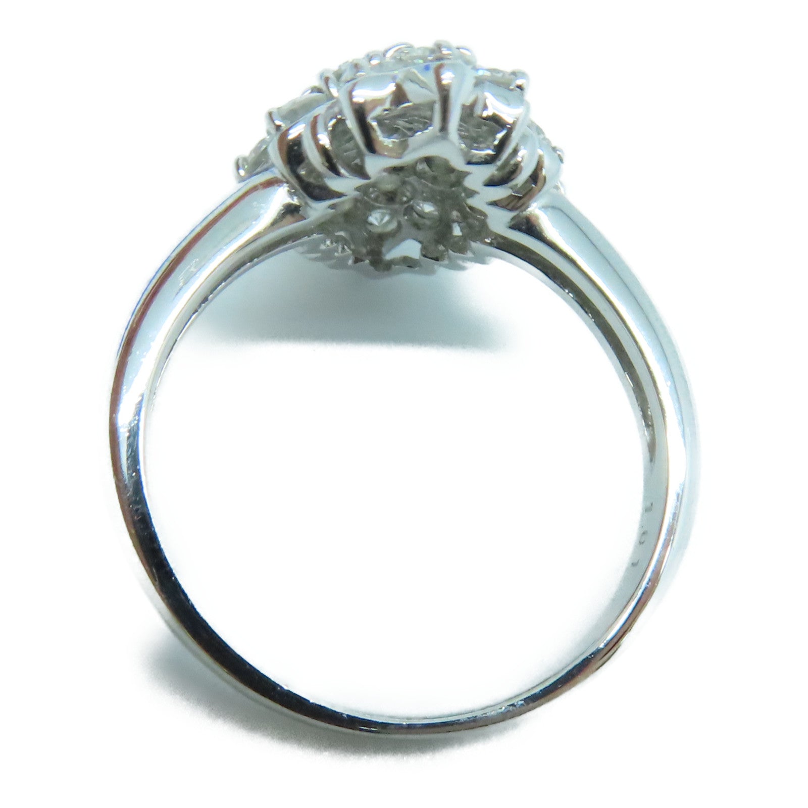 JEWELRY 18K White Gold Diamond Ring US#7