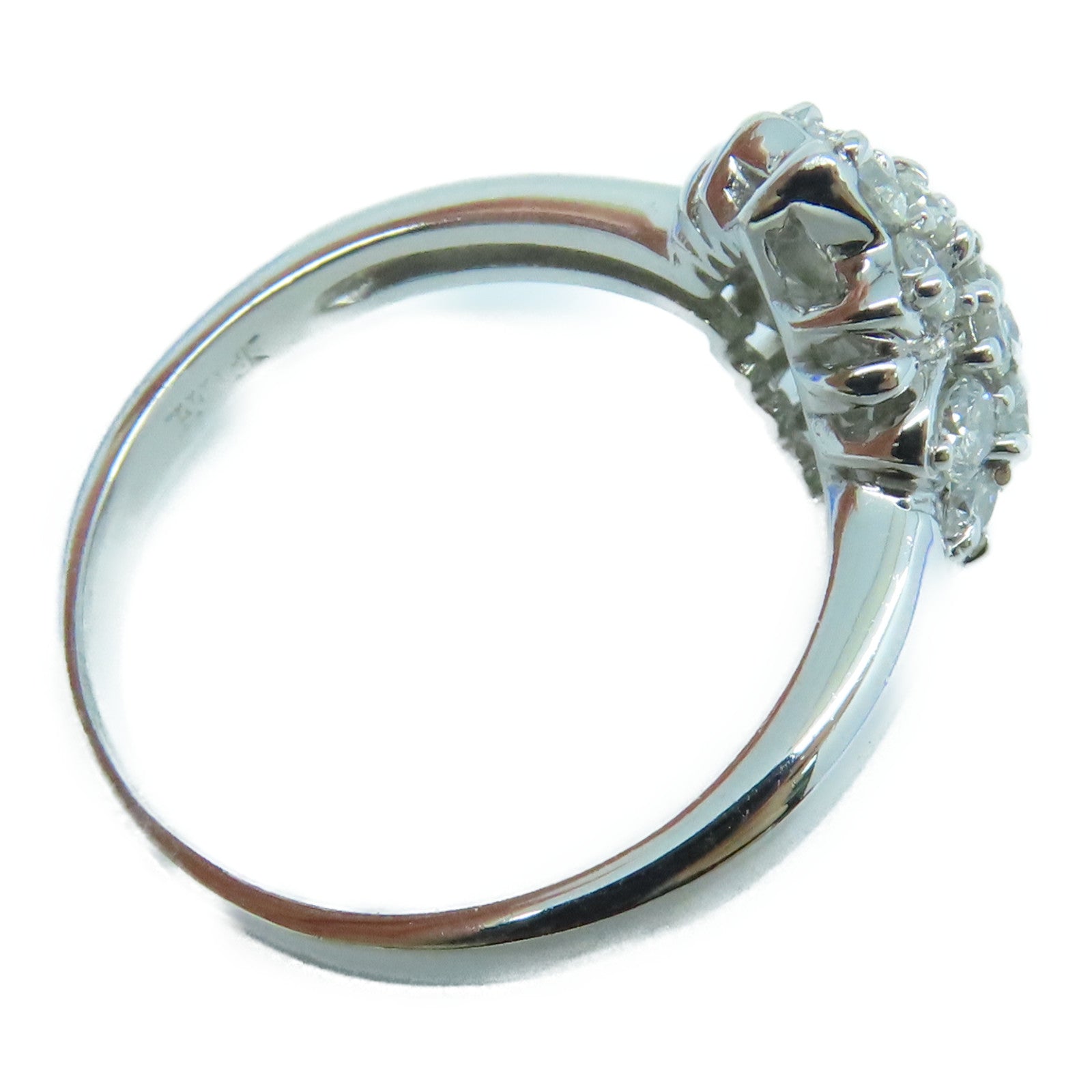 JEWELRY 18K White Gold Diamond Ring US#7