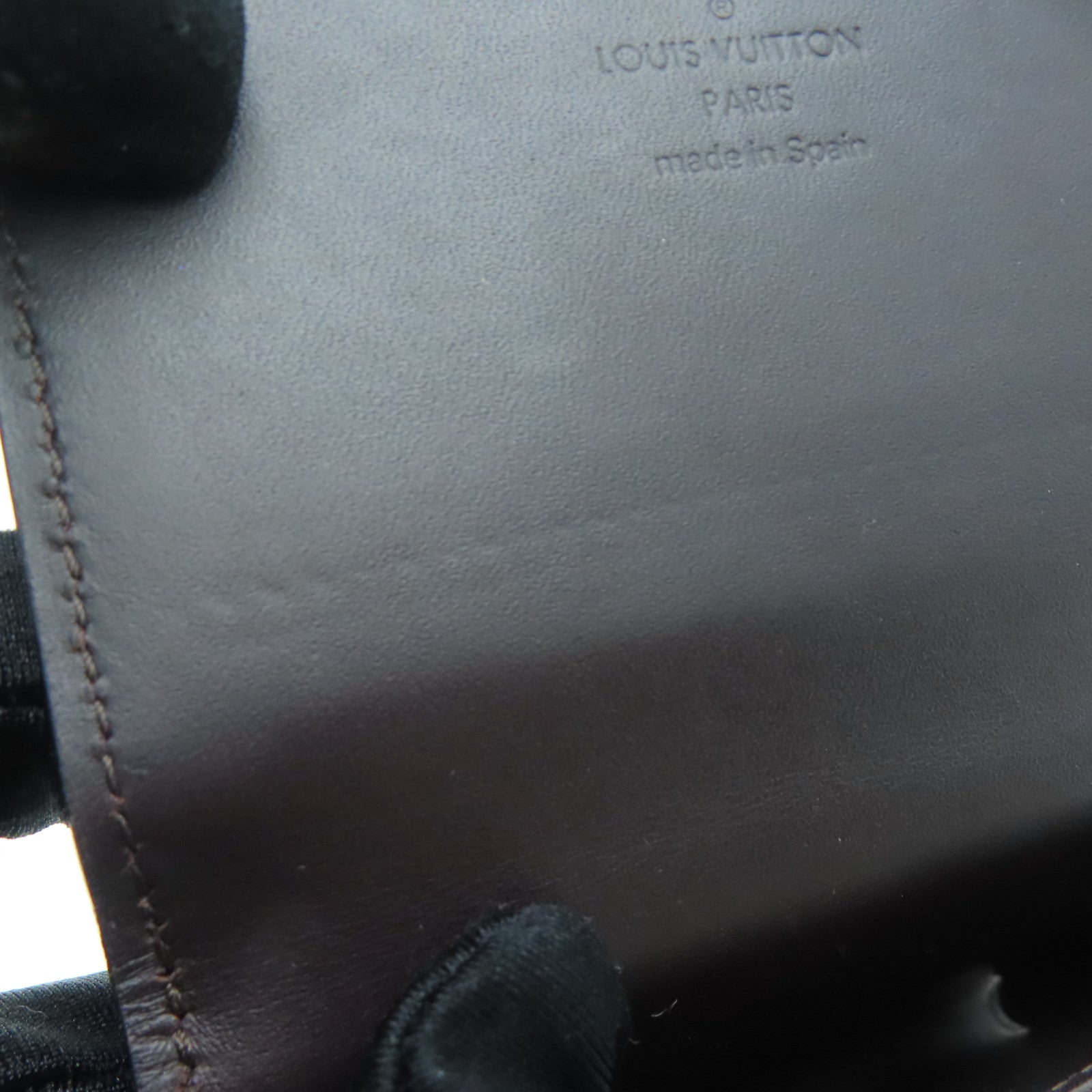 LOUIS VUITTON Monogram Vernis Card Case金扣卡片套红色