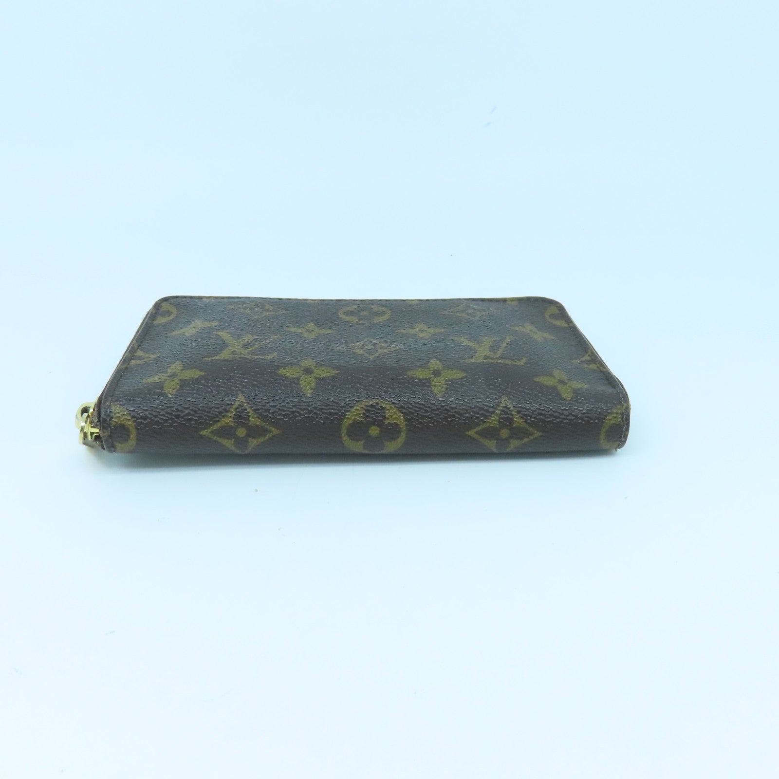 LOUIS VUITTON Monogram Zippy Wallet金扣長錢包啡色
