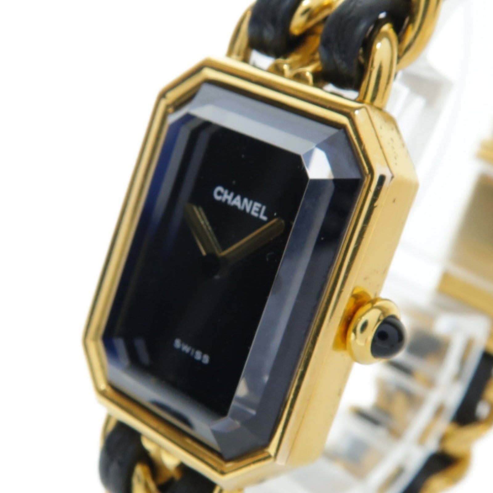 CHANEL Premiere M鍍金手錶石英機芯黑色