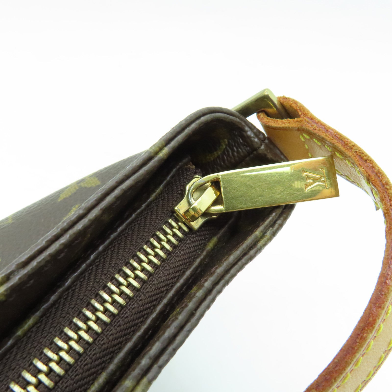LOUIS VUITTON Monogram Trotteur金扣肩背袋啡色