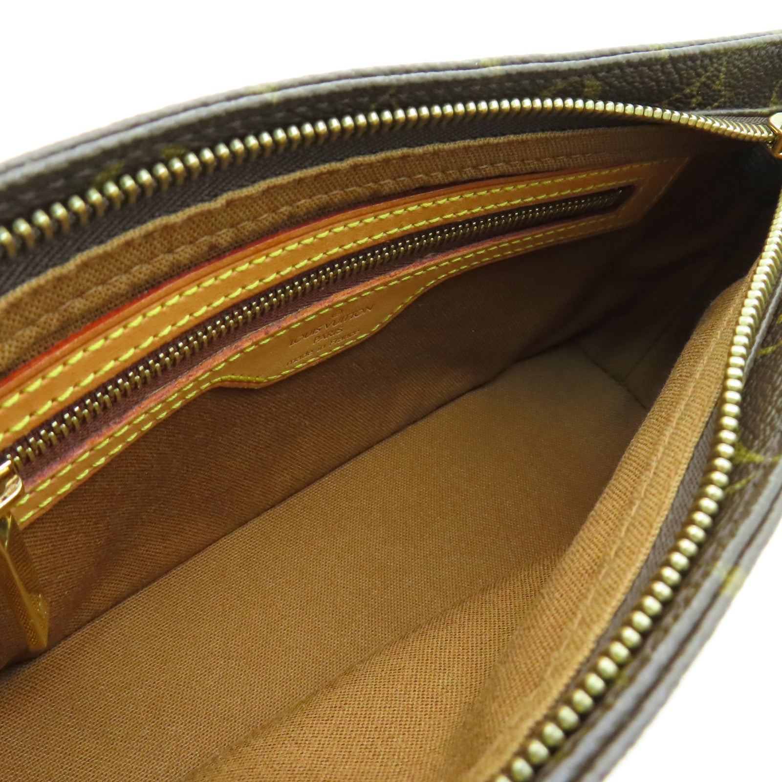 LOUIS VUITTON Monogram Trotteur金扣肩背袋啡色