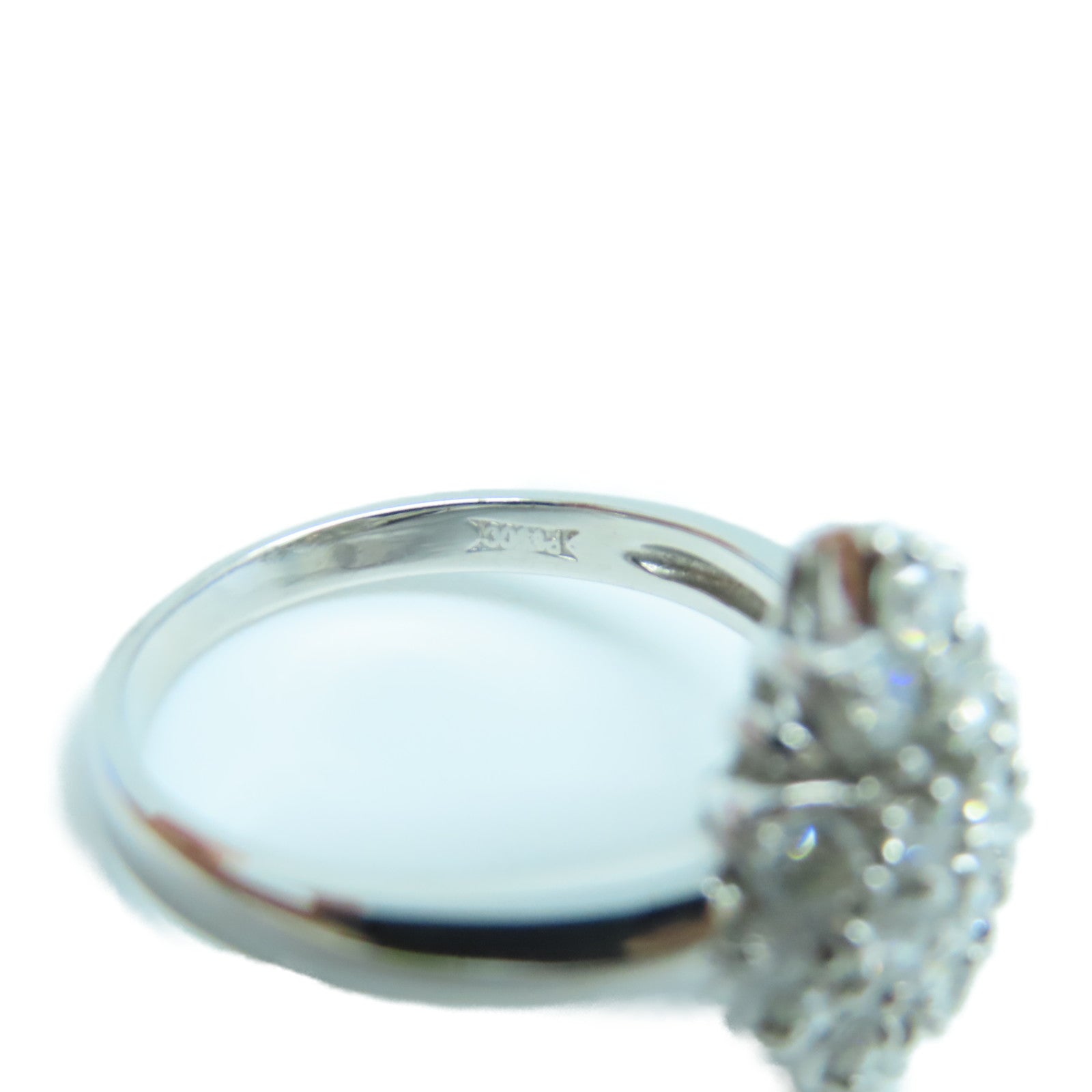 JEWELRY 18K White Gold Diamond Ring US#7