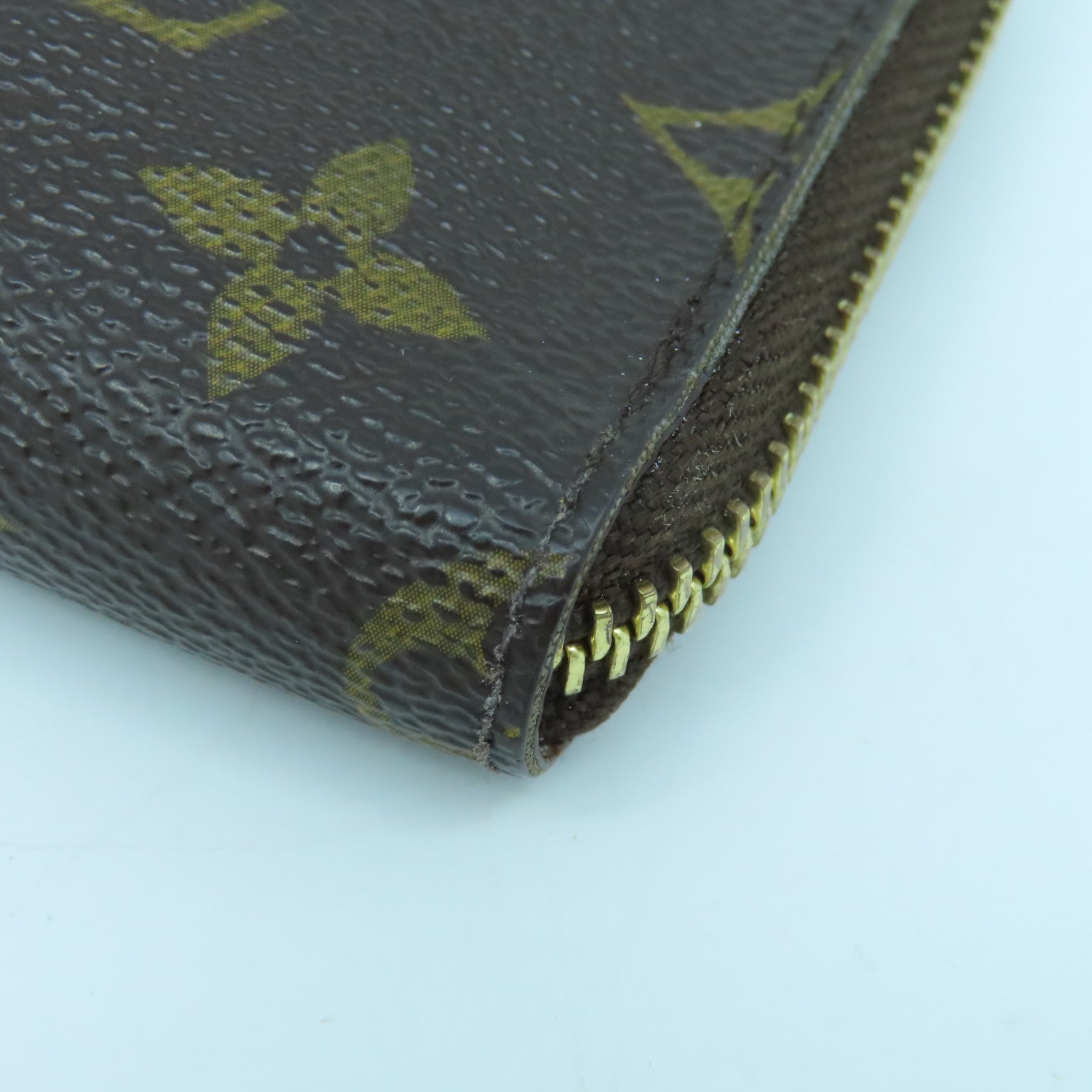LOUIS VUITTON Monogram Zippy Wallet金扣長錢包啡色