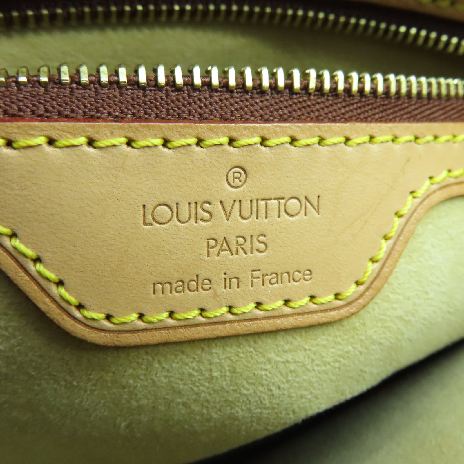 LOUIS VUITTON Monogram Looping MM金扣肩背袋啡色