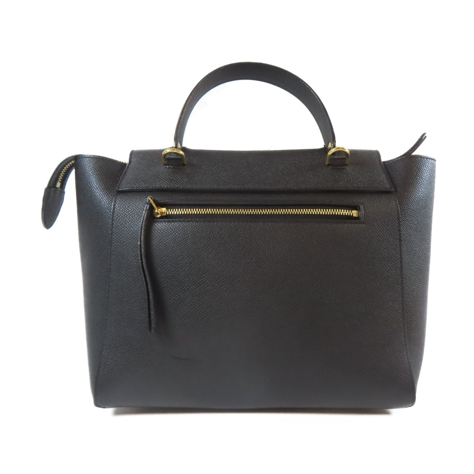 CELINE 牛皮皮革Micro Belt Bag金扣手挽肩背兩用袋黑色