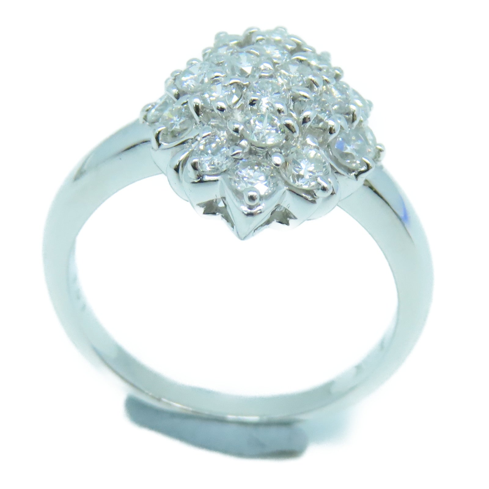 JEWELRY 18K White Gold Diamond Ring US#7