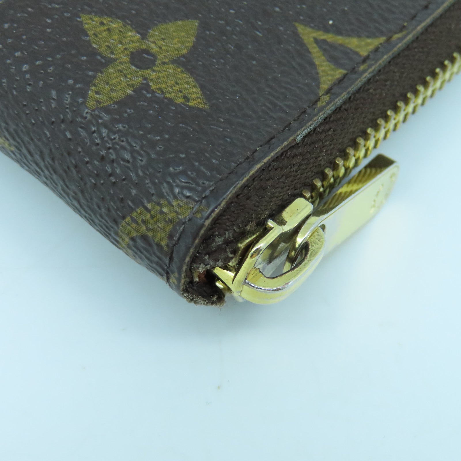 LOUIS VUITTON Monogram Zippy Wallet金扣長錢包啡色