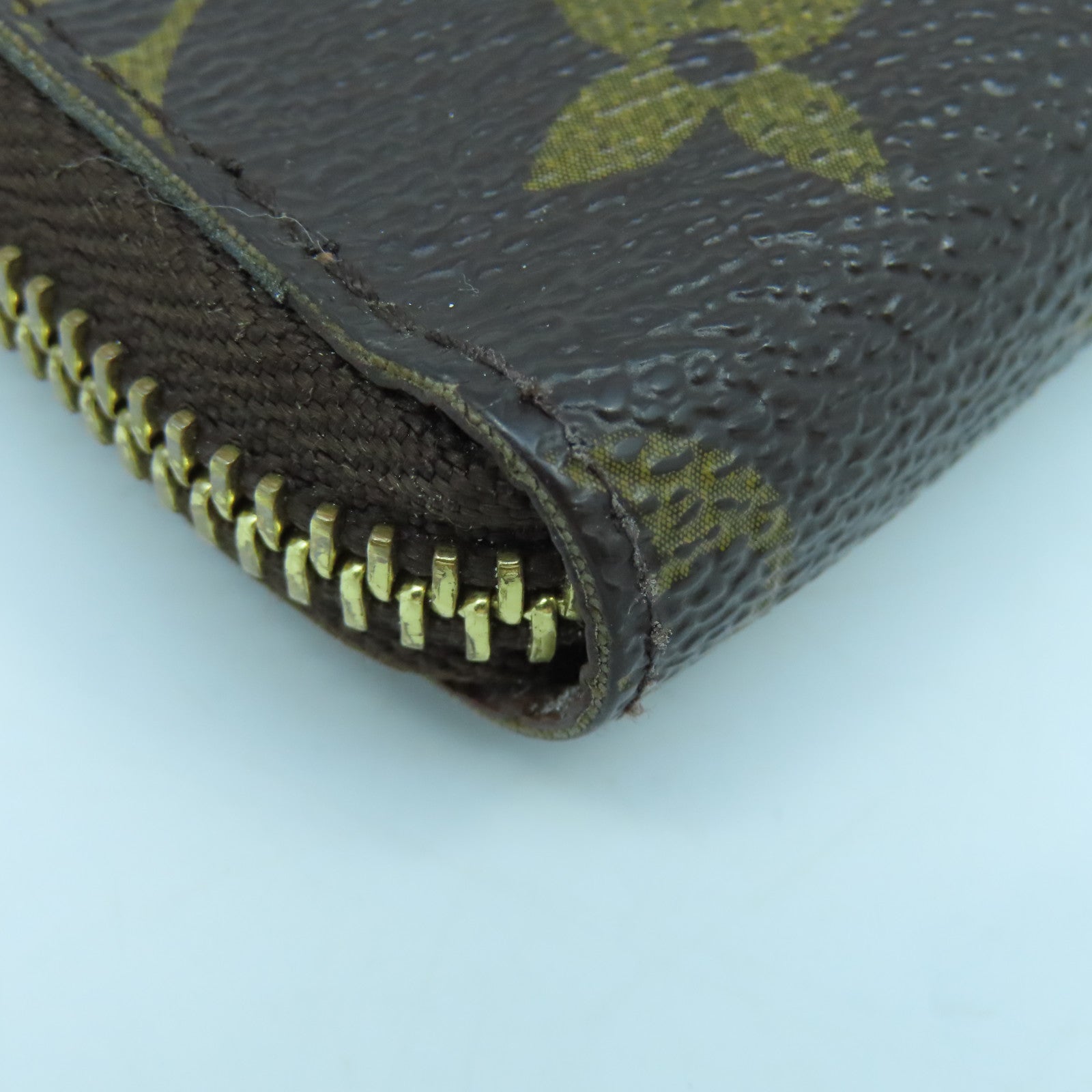 LOUIS VUITTON Monogram Zippy Wallet金扣長錢包啡色