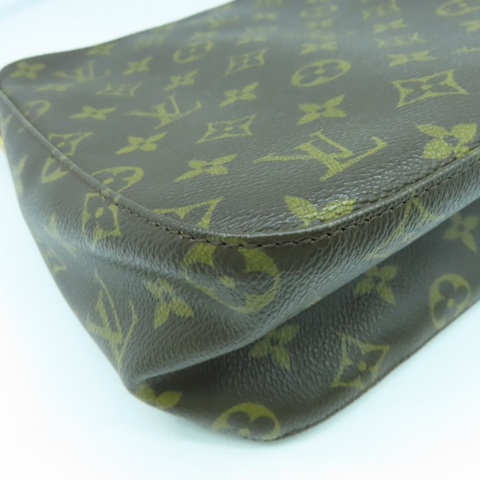 LOUIS VUITTON Monogram Looping MM金扣肩背袋啡色