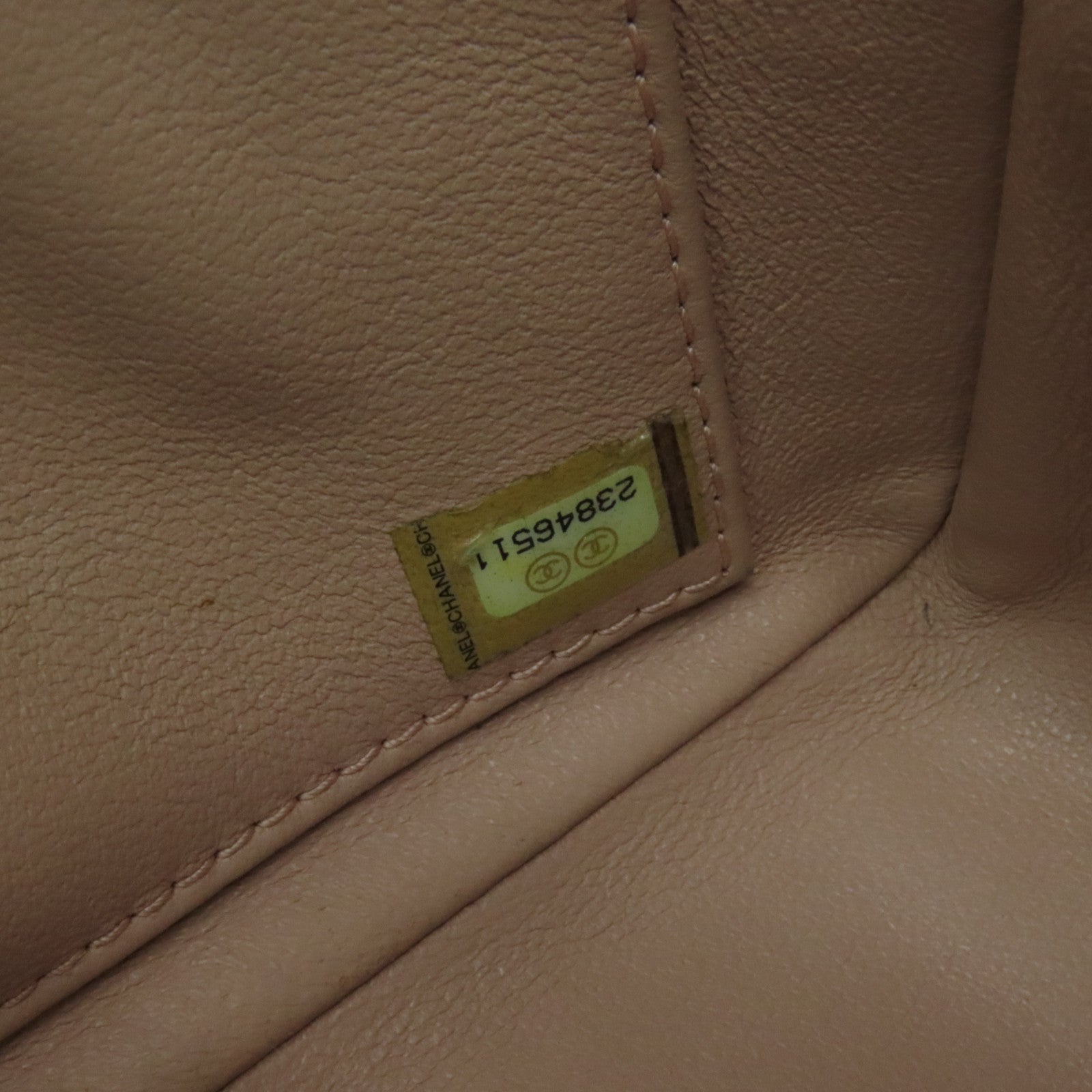 CHANEL 菱格牛皮皮革Shoulder Bag金扣链带肩背袋黑色