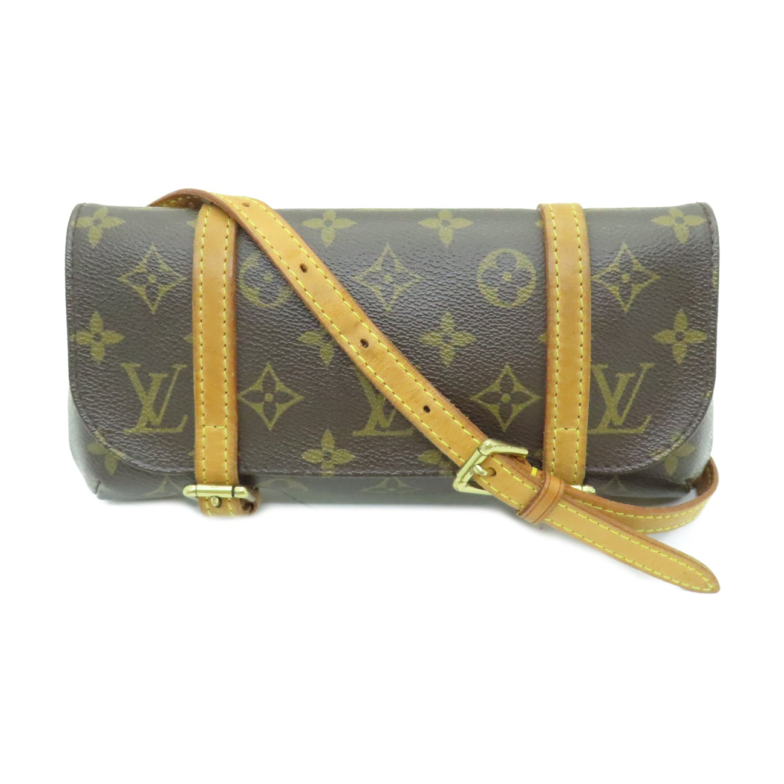LOUIS VUITTON 【激減優惠】Monogram Pochette Marelle金扣腰包啡色