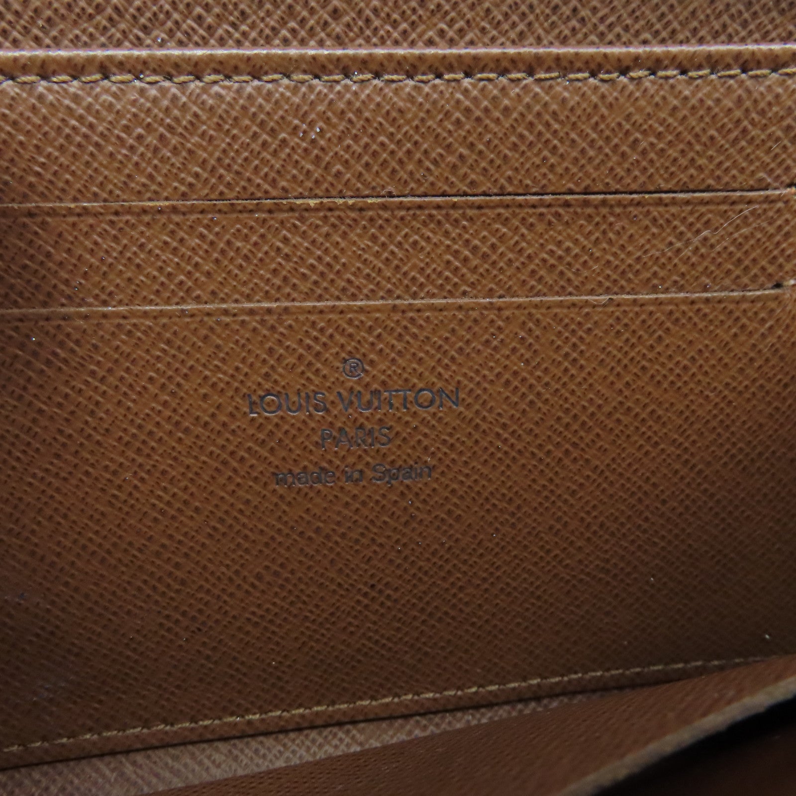 LOUIS VUITTON Monogram Zippy Wallet金扣長錢包啡色