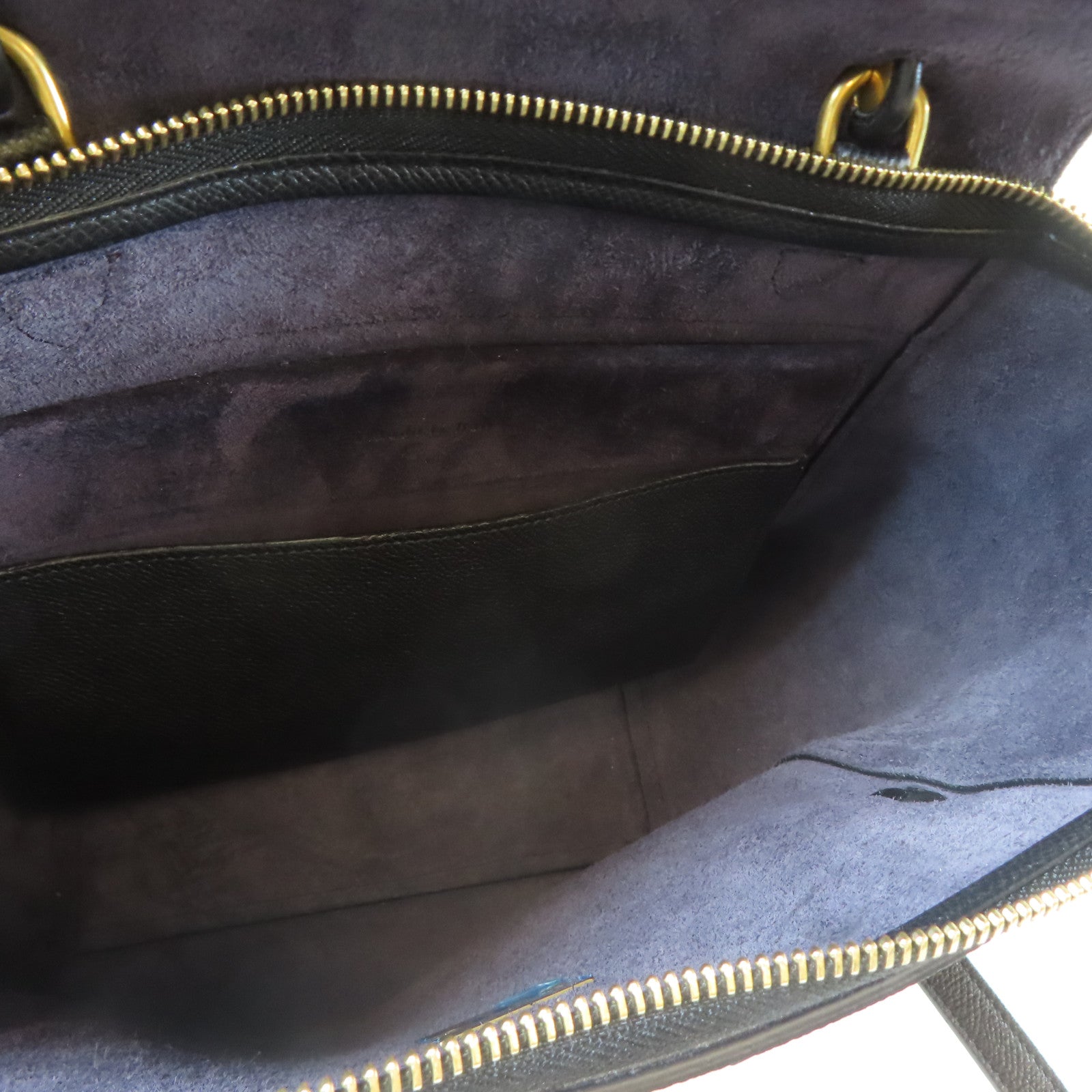 CELINE 牛皮皮革Micro Belt Bag金扣手挽肩背兩用袋黑色