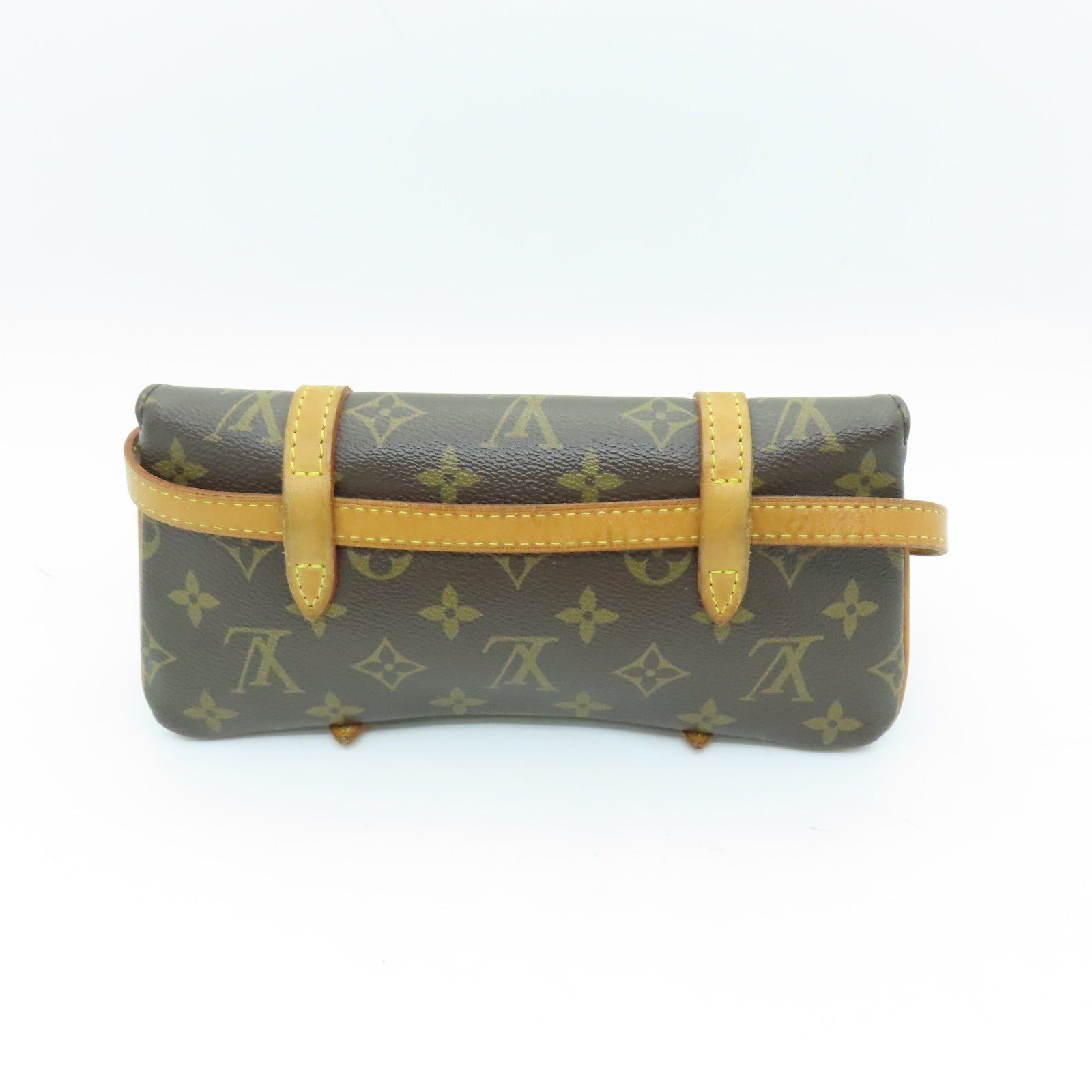 LOUIS VUITTON 【激減優惠】Monogram Pochette Marelle金扣腰包啡色