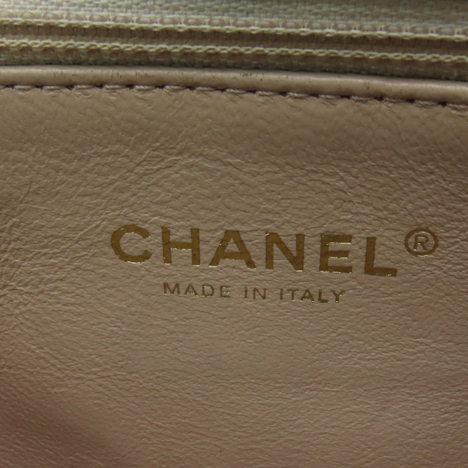 CHANEL 菱格牛皮皮革Shoulder Bag金扣链带肩背袋黑色