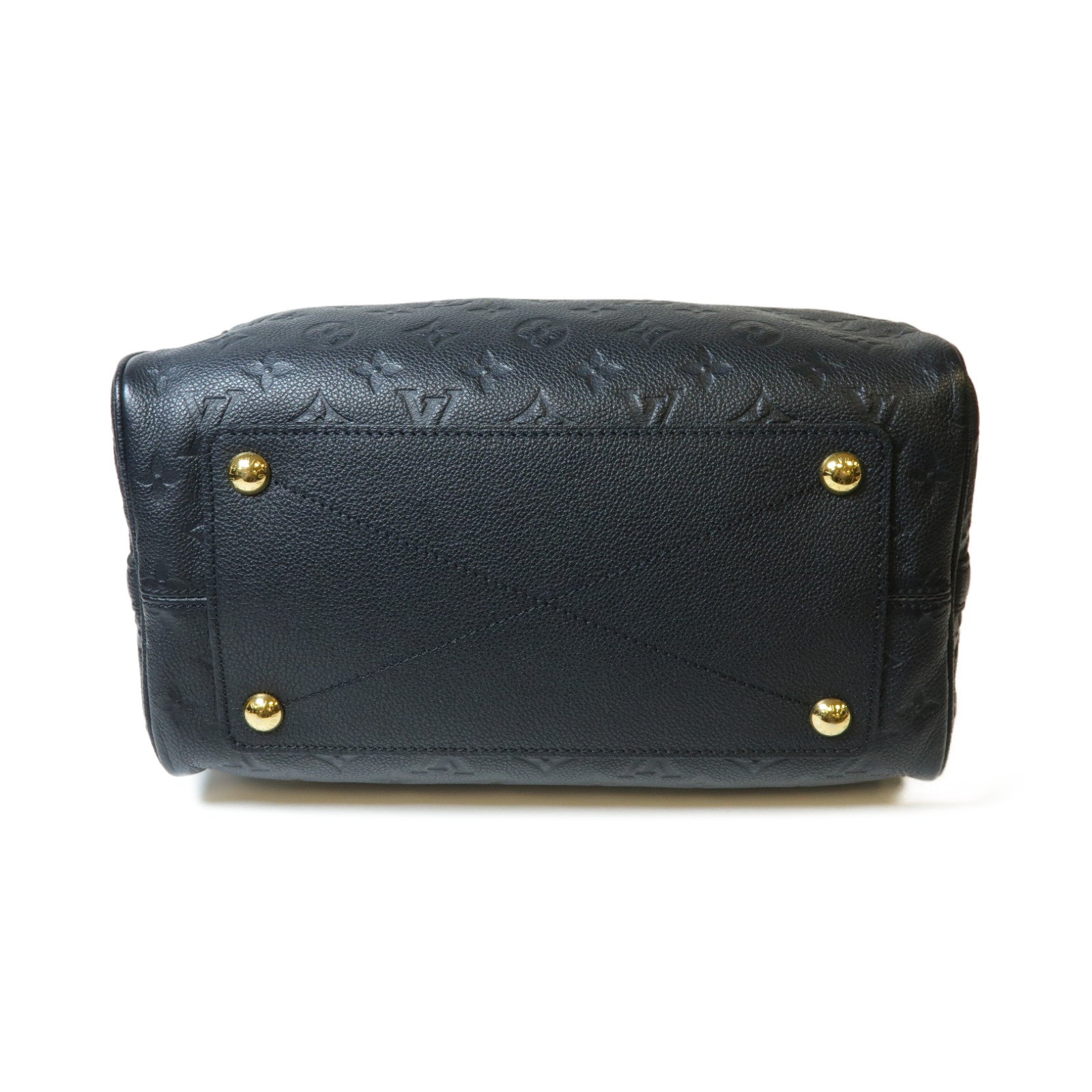 LOUIS VUITTON Monogram Empreinte Speedy Bandouliere 30金扣手挽肩背兩用袋黑色