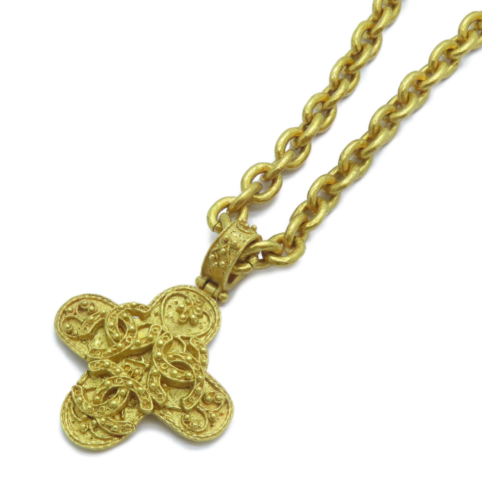 CHANEL 金屬Necklace項鍊金色