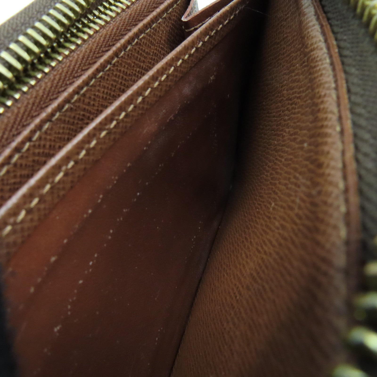 LOUIS VUITTON Monogram Zippy Wallet金扣長錢包啡色