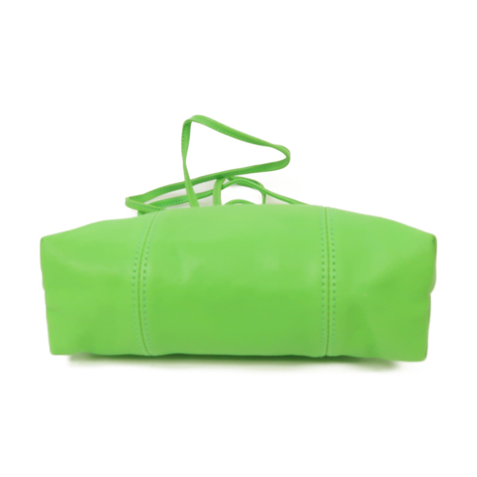 Longchamp 皮革Shoulder Bag銀扣肩背袋綠色