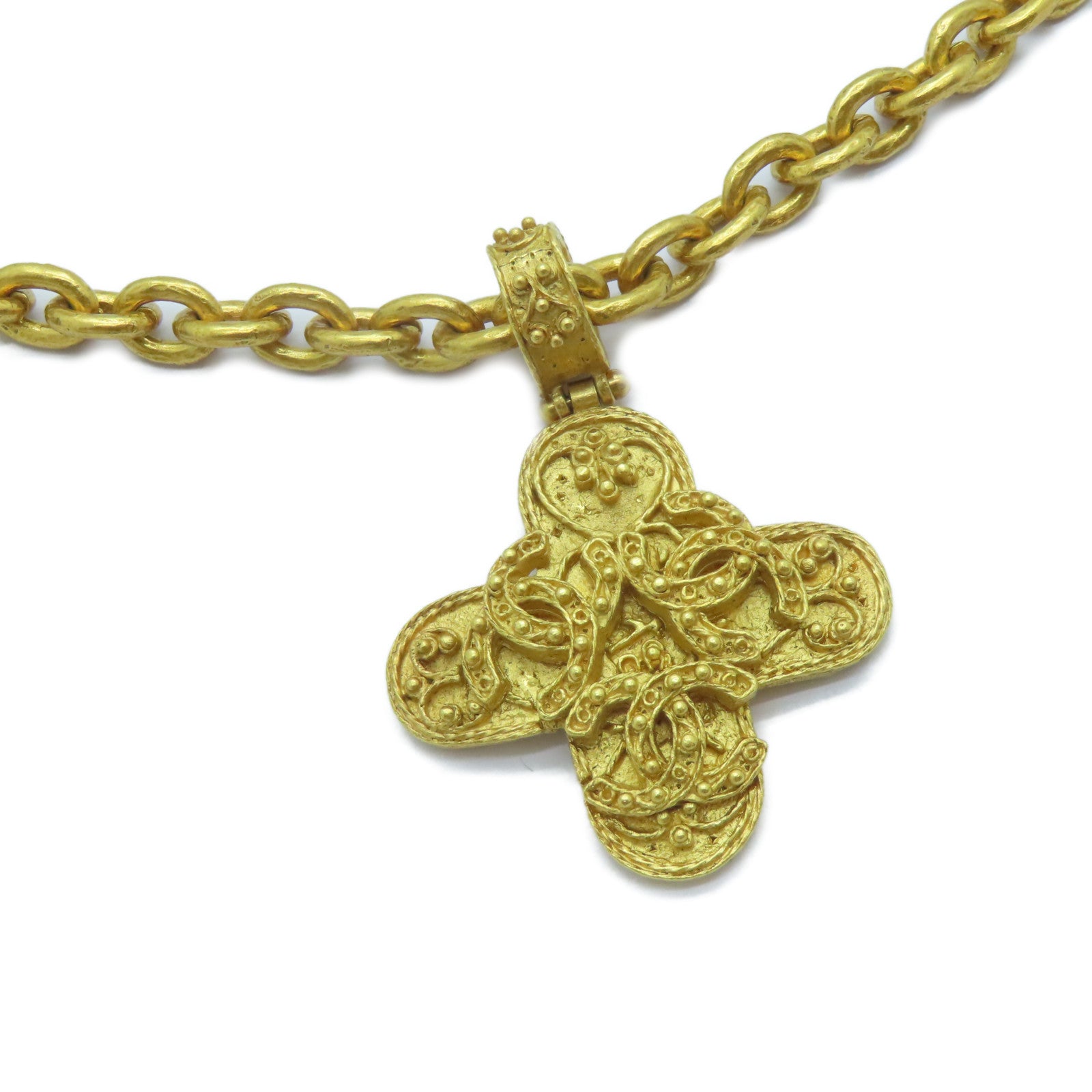 CHANEL 金屬Necklace項鍊金色