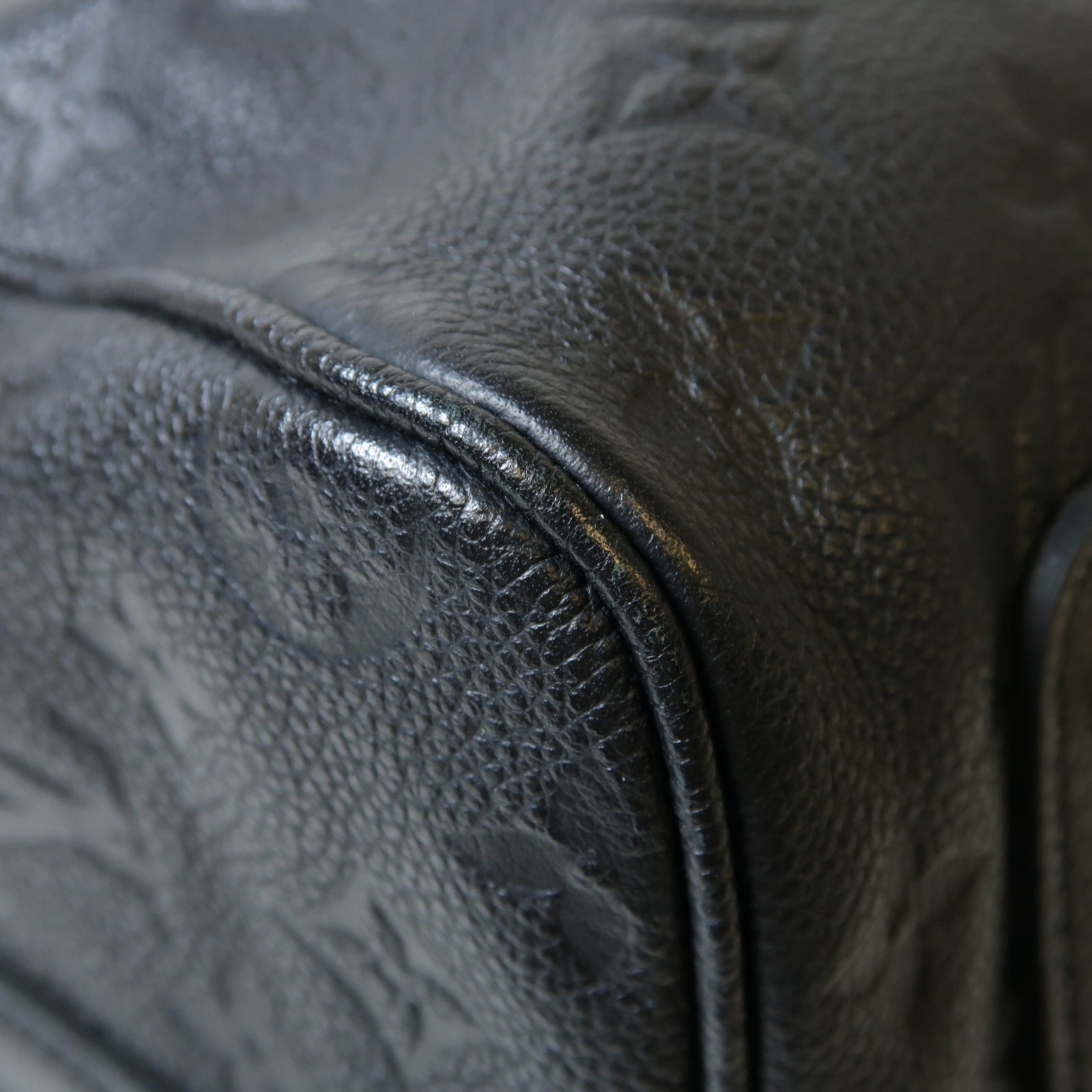 LOUIS VUITTON Monogram Empreinte Speedy Bandouliere 30金扣手挽肩背兩用袋黑色