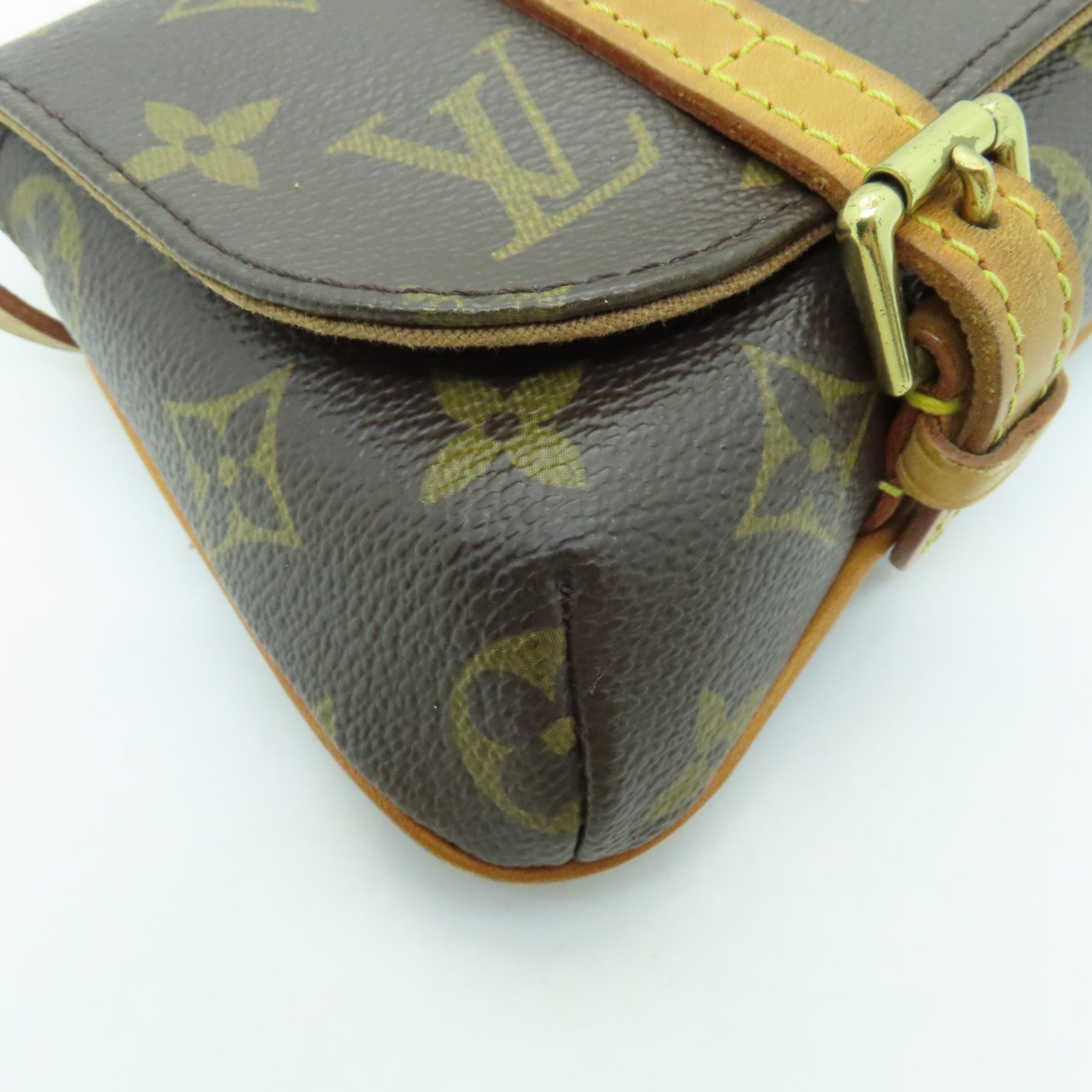 LOUIS VUITTON 【激減優惠】Monogram Pochette Marelle金扣腰包啡色