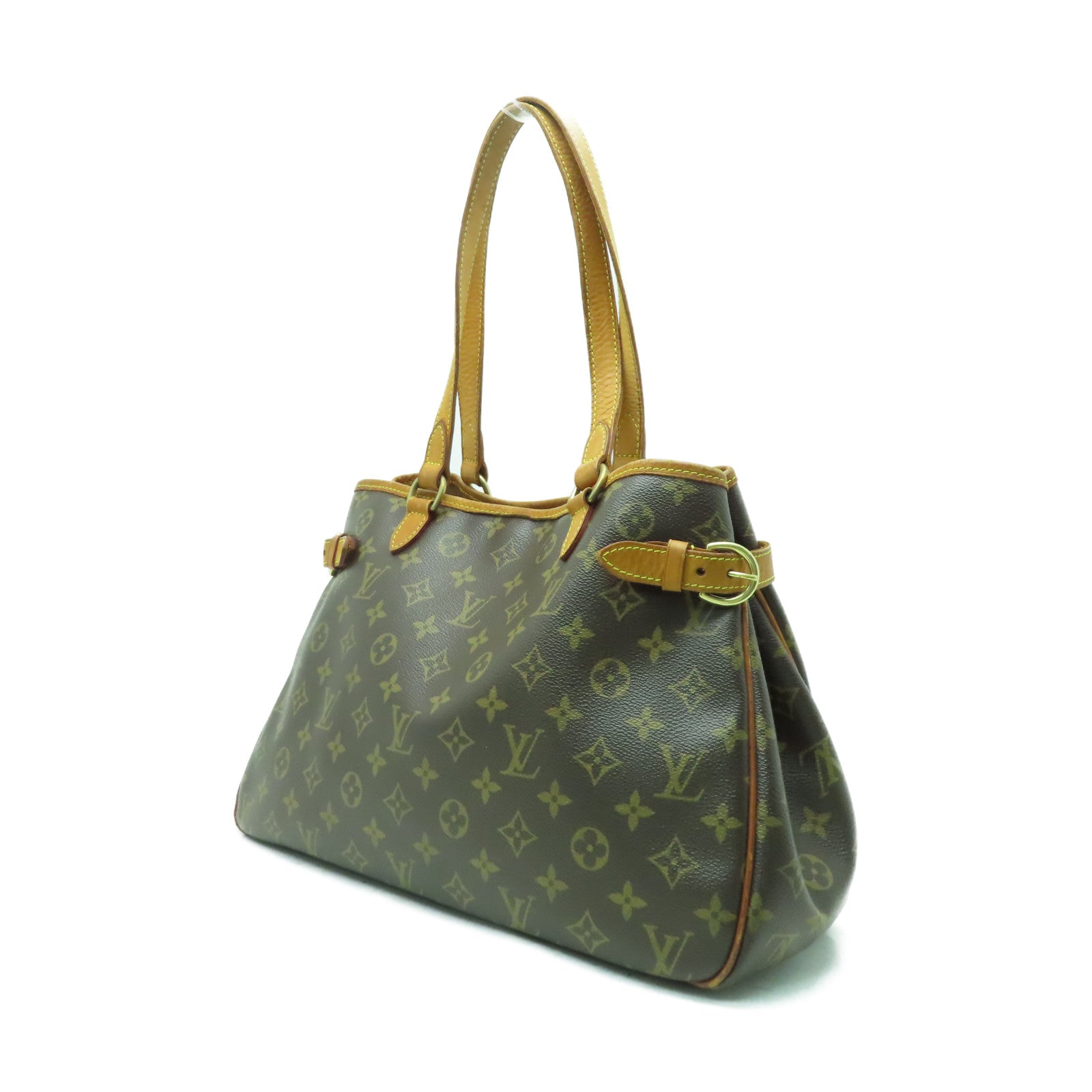 LOUIS VUITTON Monogram Batignolles Horizontal金扣肩背袋啡色