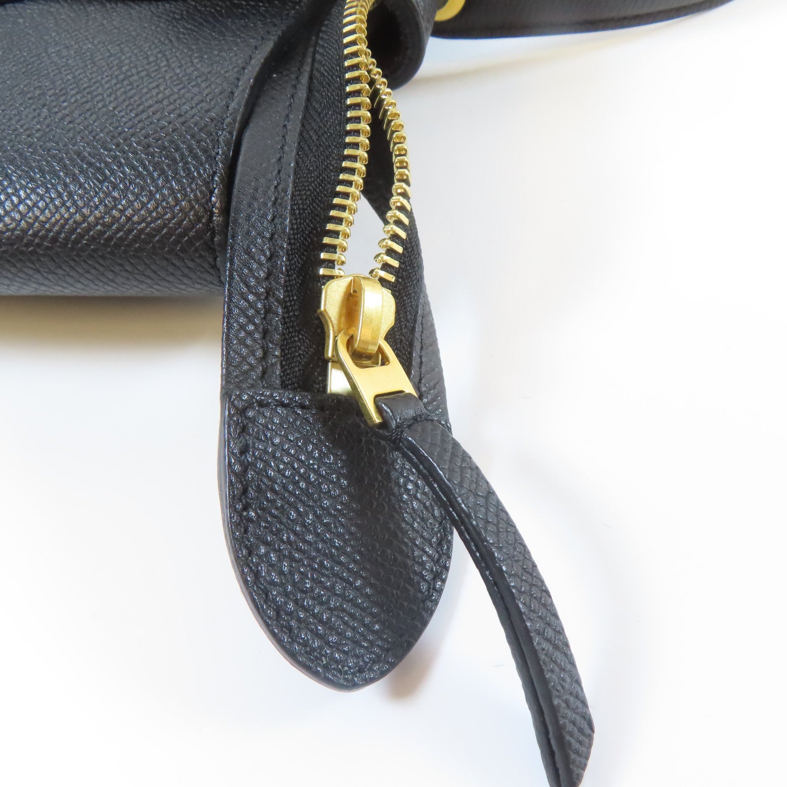 CELINE 牛皮皮革Micro Belt Bag金扣手挽肩背兩用袋黑色