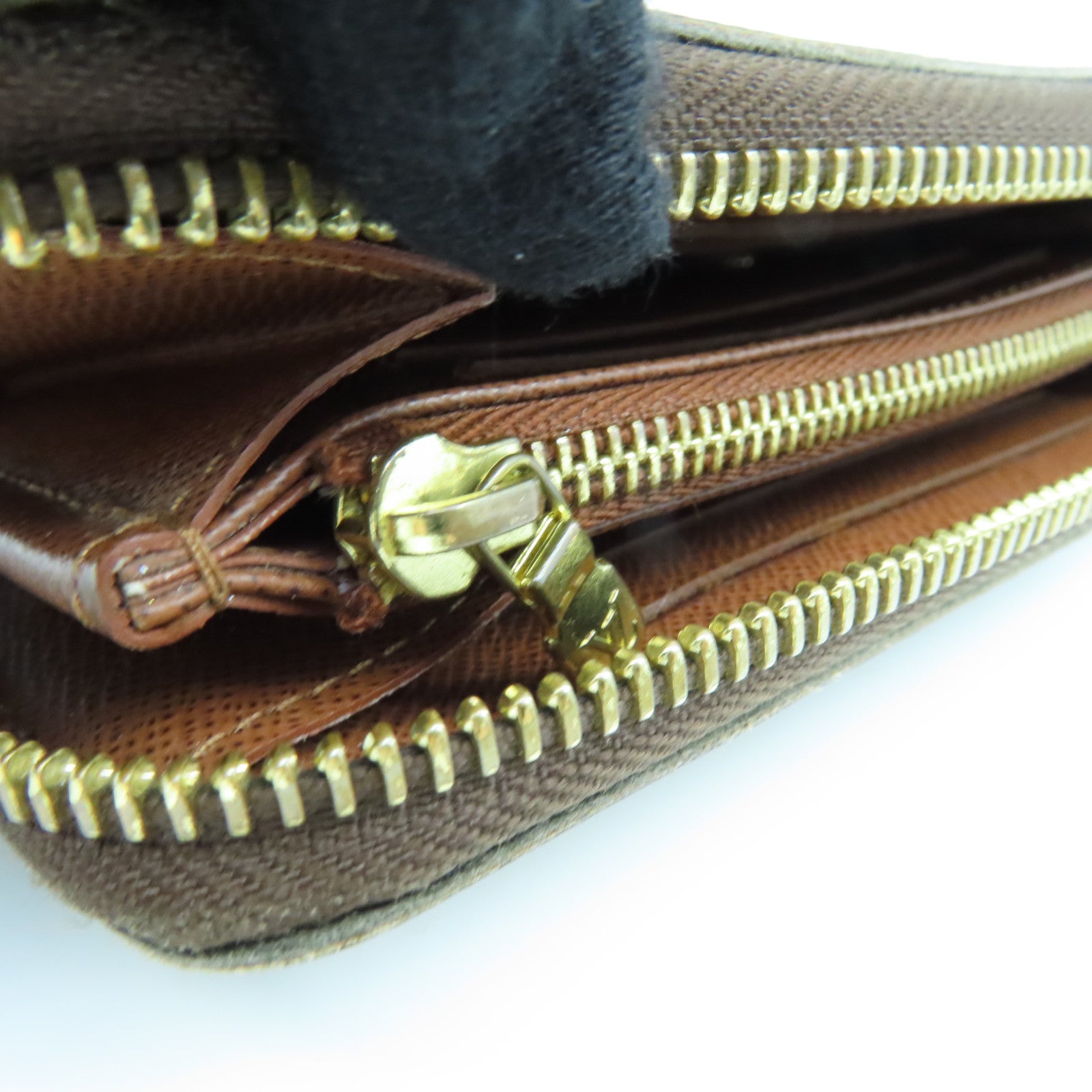 LOUIS VUITTON Monogram Zippy Wallet金扣長錢包啡色