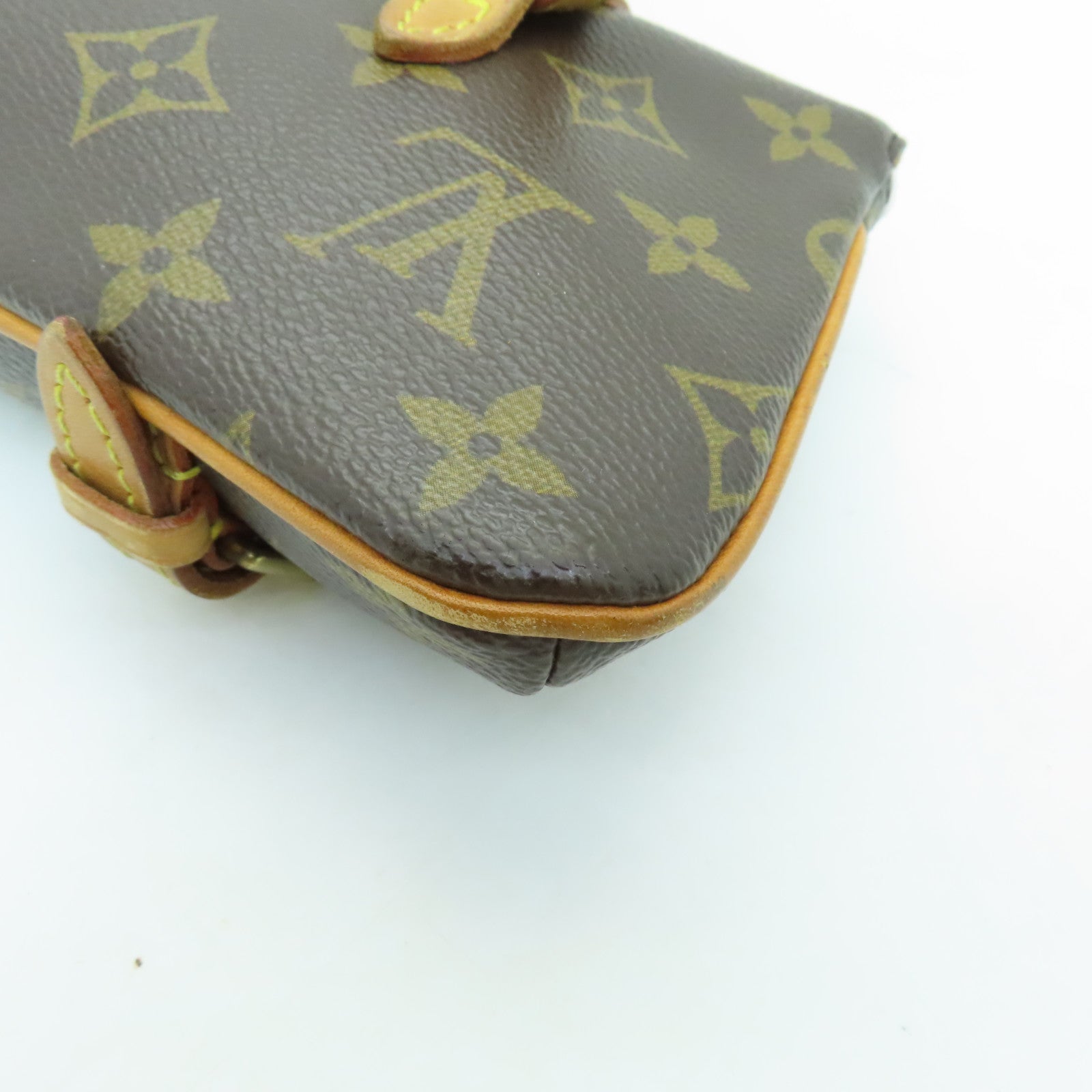 LOUIS VUITTON 【激減優惠】Monogram Pochette Marelle金扣腰包啡色