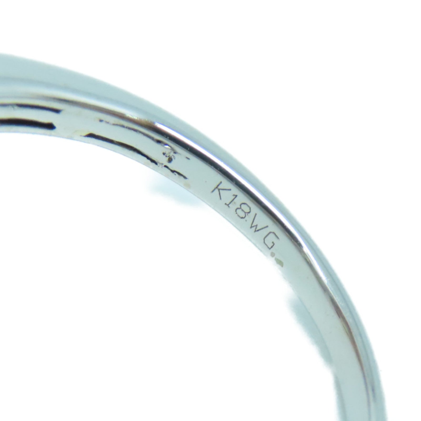 JEWELRY 18K White Gold Diamond Ring 0.50ct Diamond Ring US#6.5