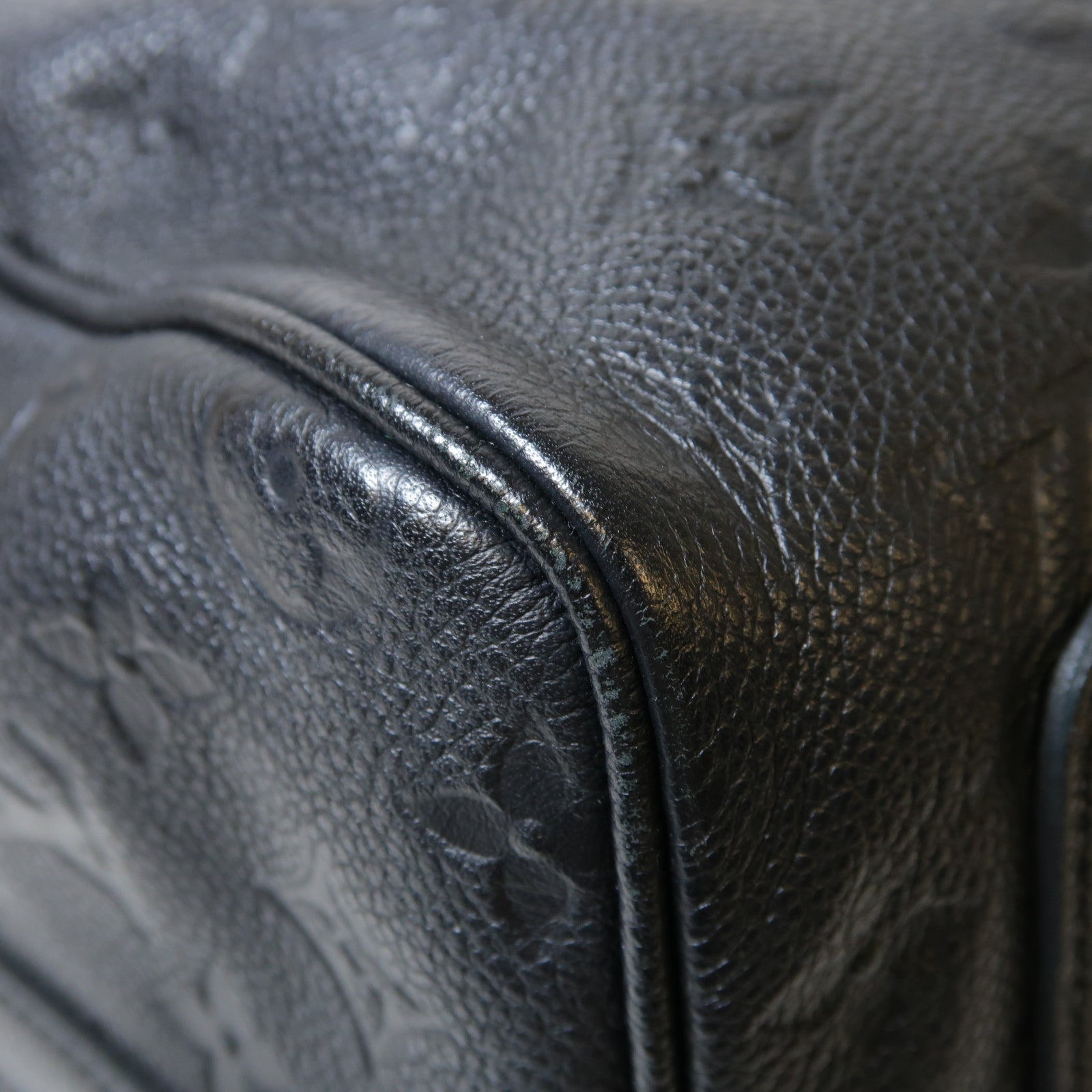 LOUIS VUITTON Monogram Empreinte Speedy Bandouliere 30金扣手挽肩背兩用袋黑色