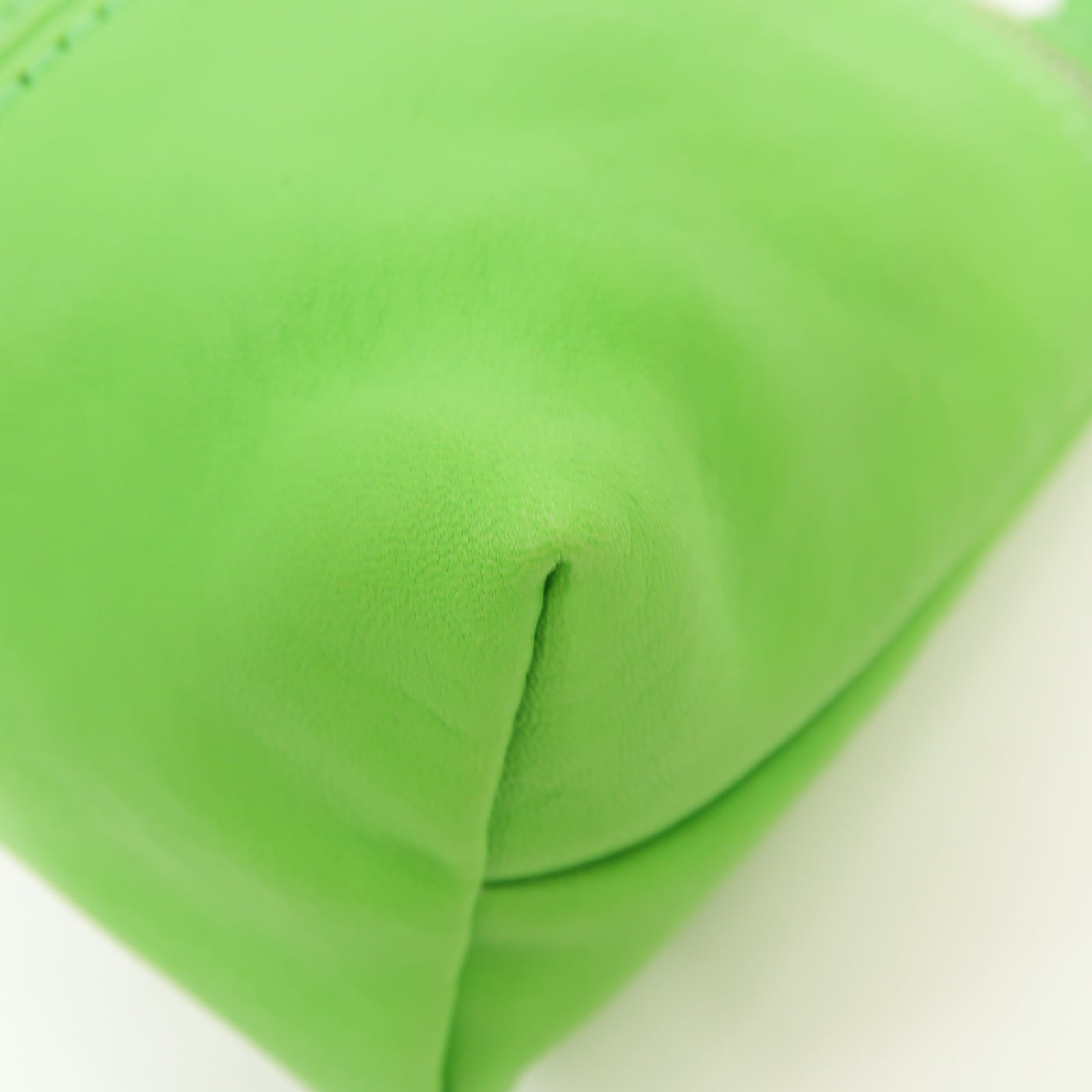 Longchamp 皮革Shoulder Bag銀扣肩背袋綠色