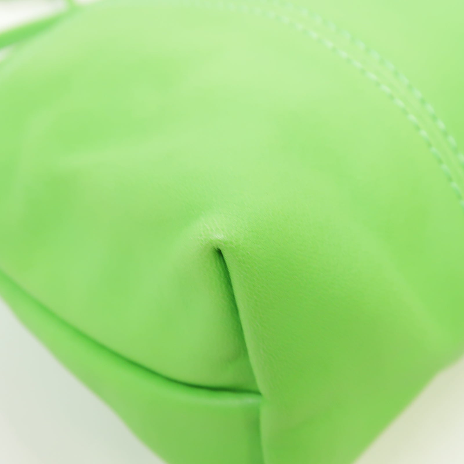 Longchamp 皮革Shoulder Bag銀扣肩背袋綠色