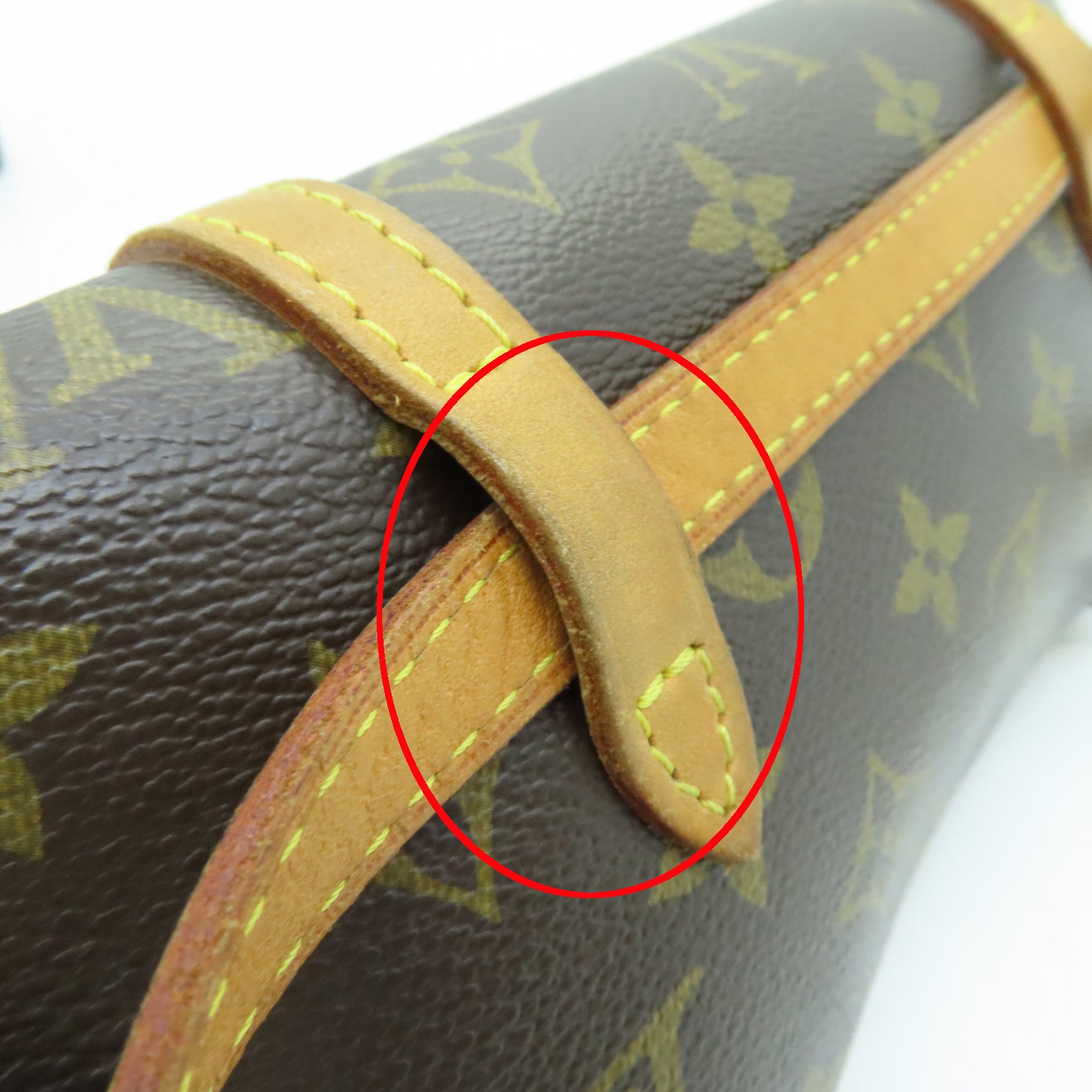 LOUIS VUITTON 【激減優惠】Monogram Pochette Marelle金扣腰包啡色