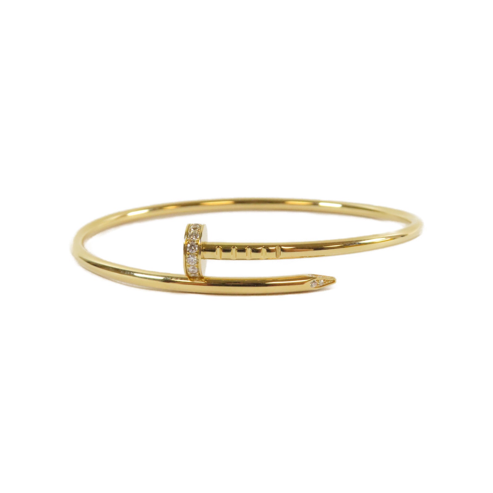 CARTIER 18K玫瑰金Juste Un Clou手鐲Cartier#17/#16cm