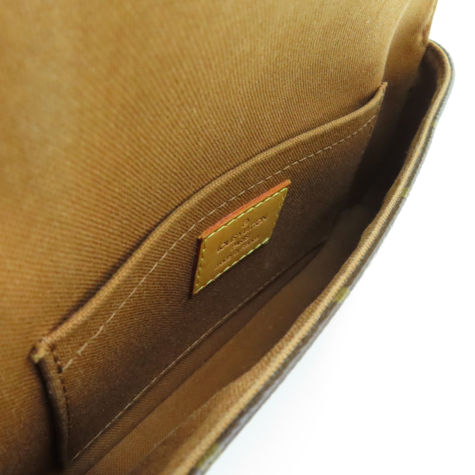 LOUIS VUITTON 【激減優惠】Monogram Pochette Marelle金扣腰包啡色