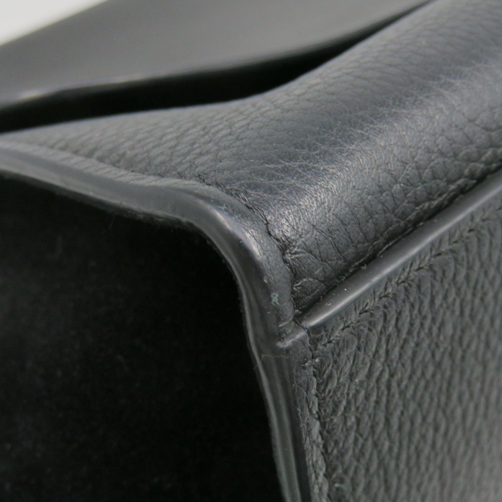 CELINE [Sharp Discount] Cowhide Leather/Suede Leather 2 Way Shoulder Handle Shoulder Bag Black