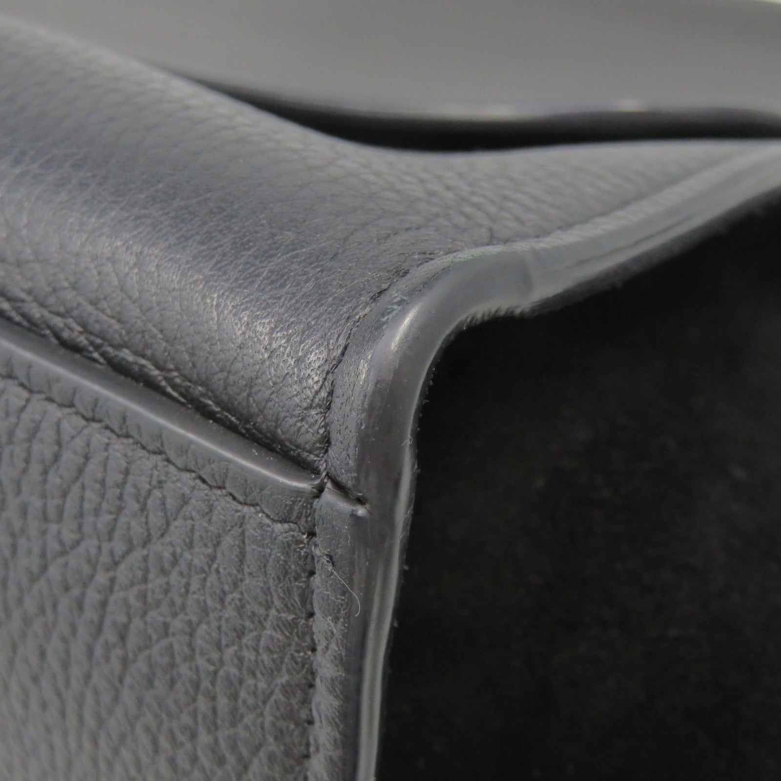 CELINE [Sharp Discount] Cowhide Leather/Suede Leather 2 Way Shoulder Handle Shoulder Bag Black