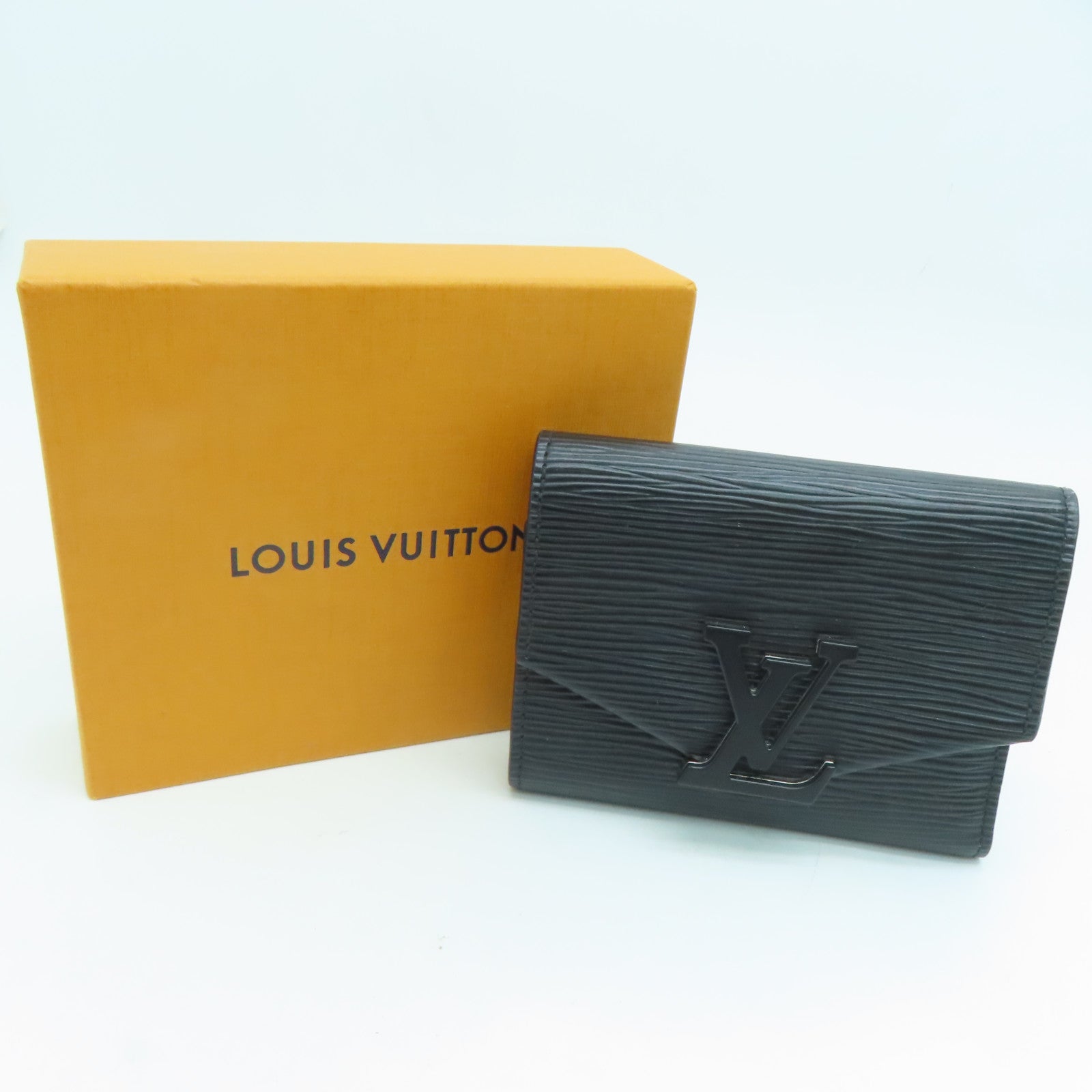 LOUIS VUITTON Epi Grenelle Wallet银扣钱包黑色