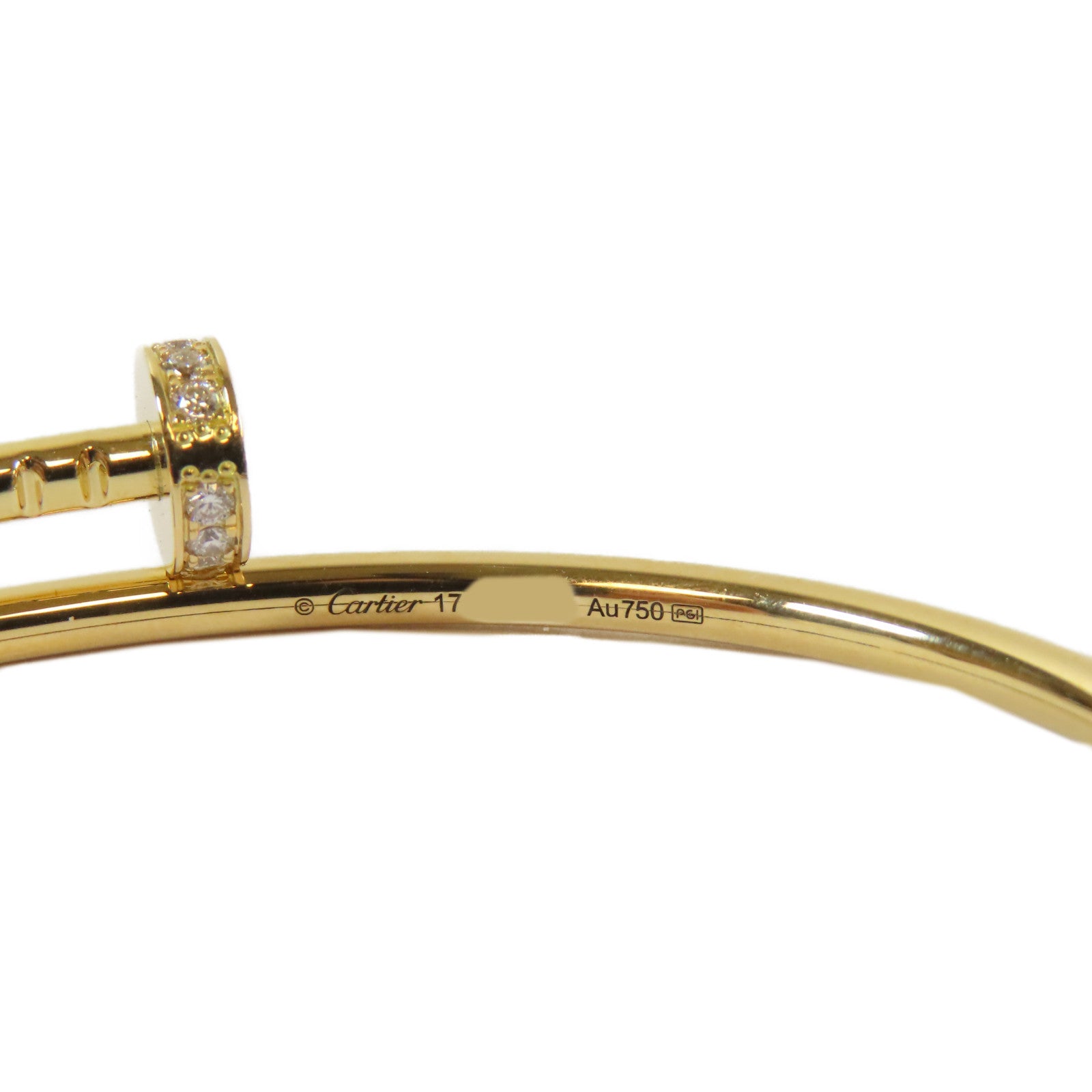 CARTIER 18K玫瑰金Juste Un Clou手鐲Cartier#17/#16cm
