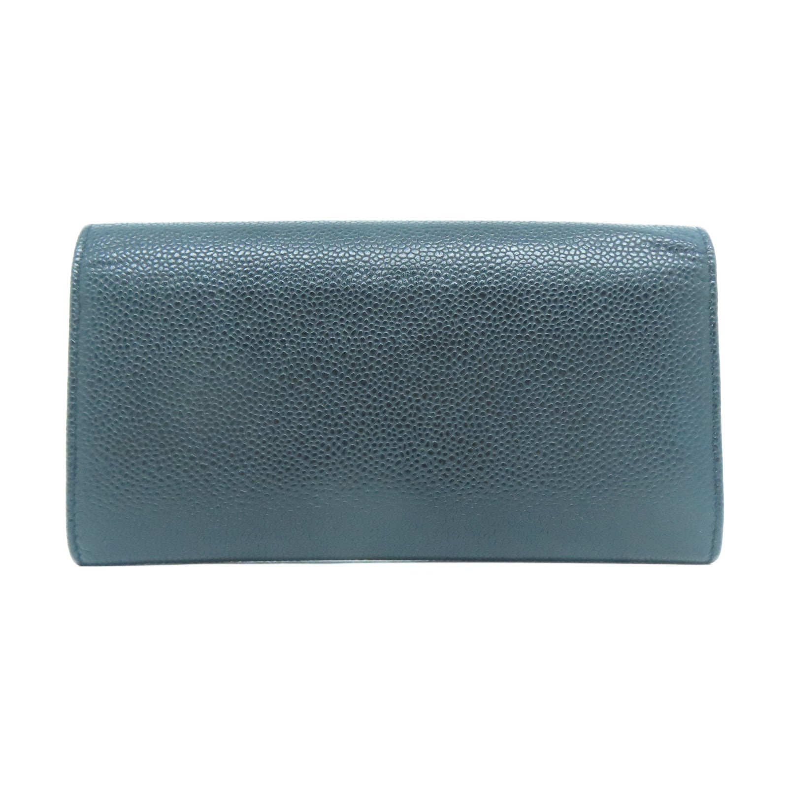 CHANEL Caviar皮革Long Wallet長錢包黑色