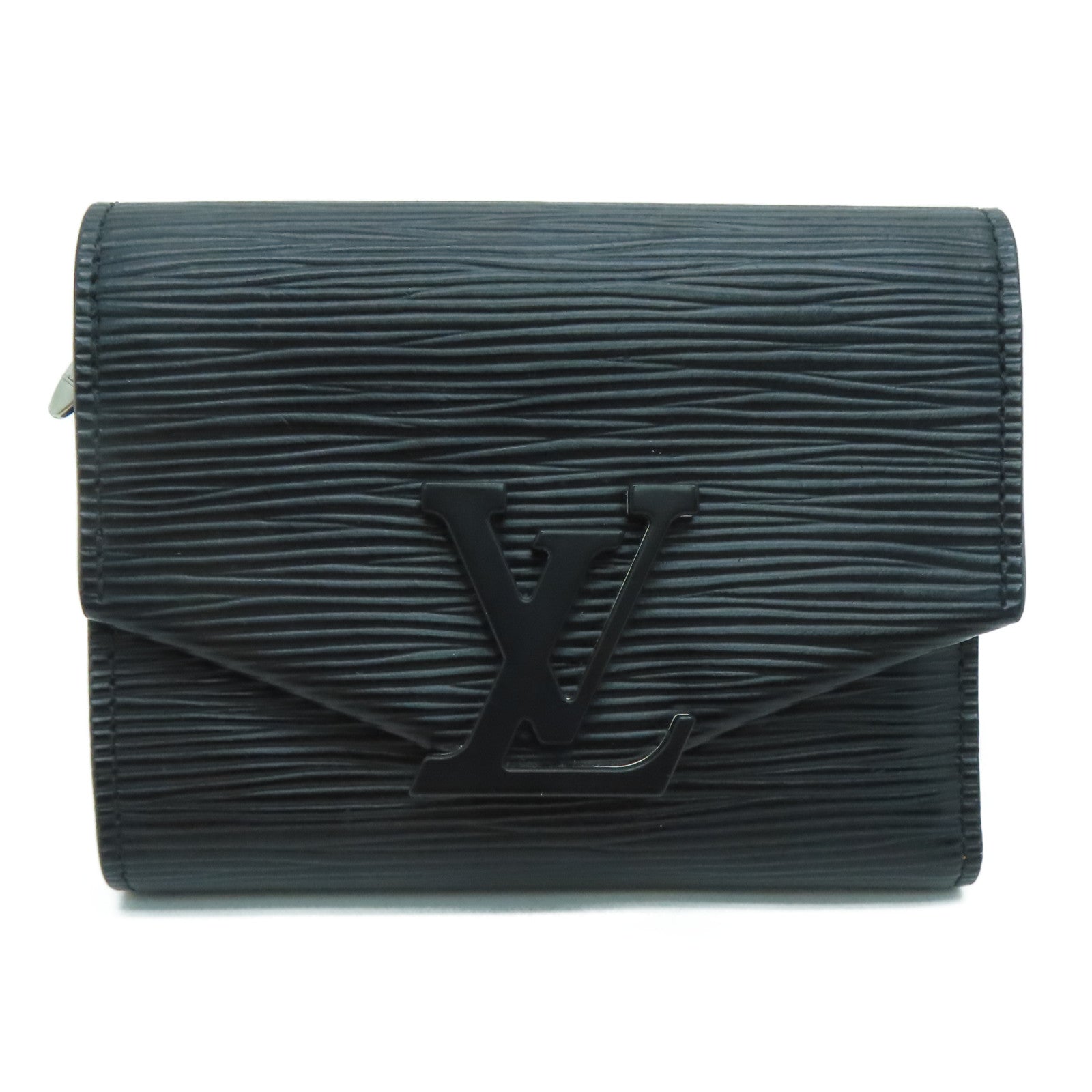 LOUIS VUITTON Epi Grenelle Wallet银扣钱包黑色